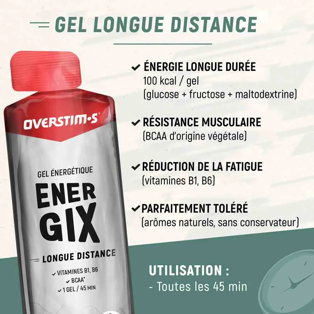 法國製長距離能量膠   BCAA Made in France Energy Gel - Energix