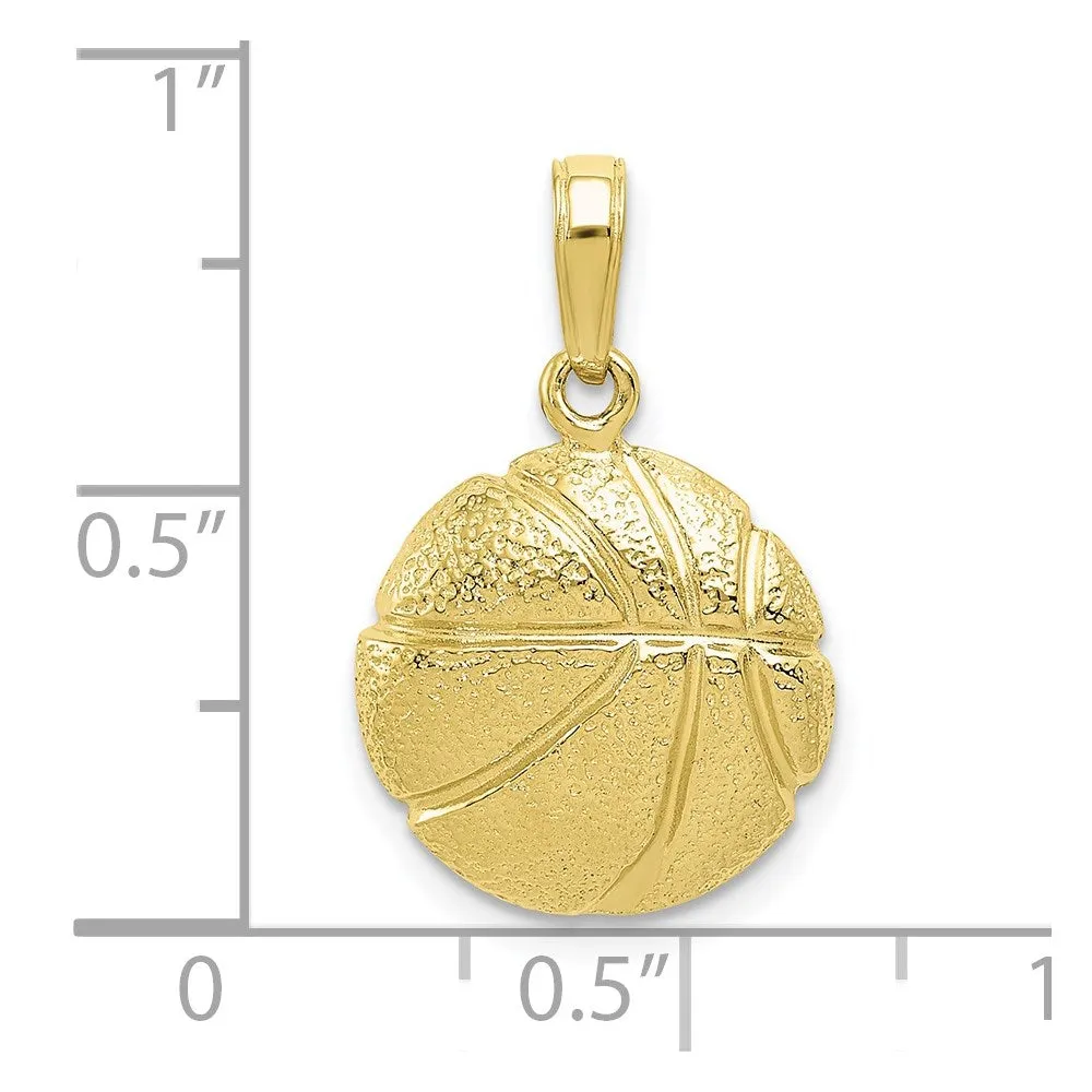 10K Basketball Pendant