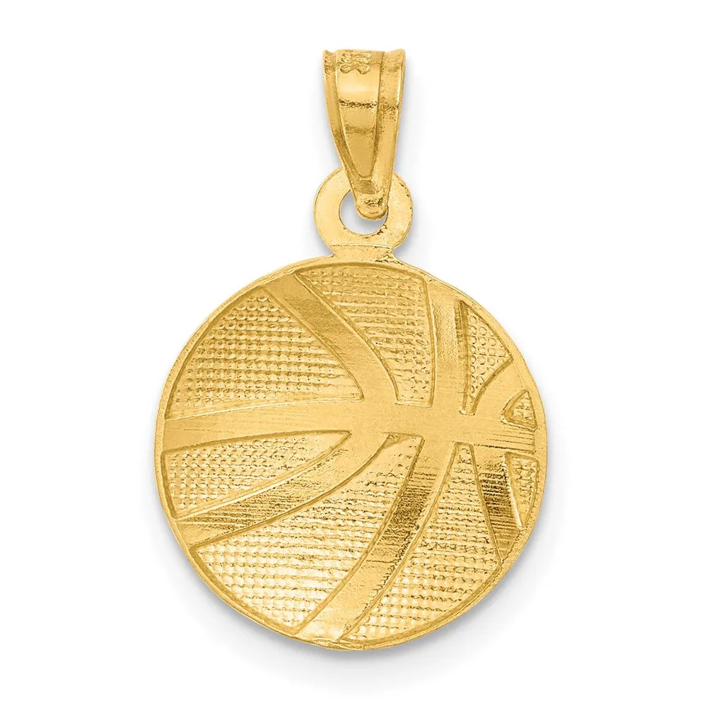 10k Basketball Pendant