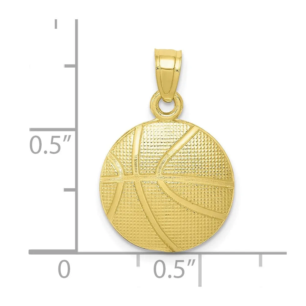 10k Basketball Pendant