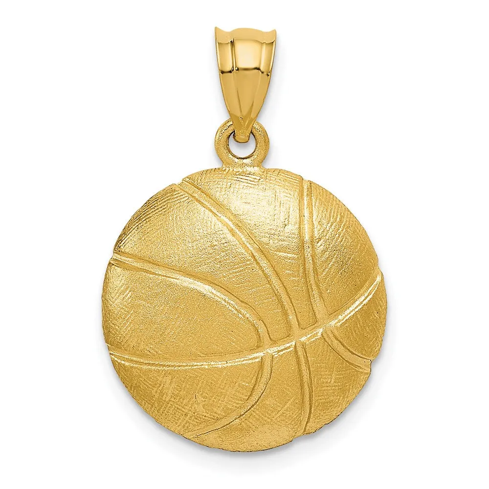 14k Basketball Charm