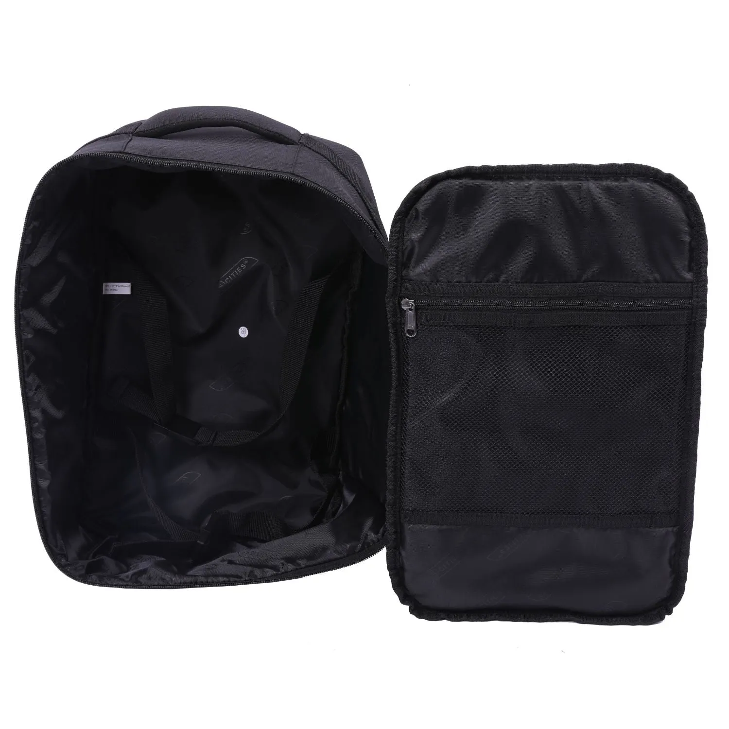 5 Cities Ryanair Max (40x20x25cm) New and Improved 2024 Backpack Rucksack Flight Bag with YKK Zippers, 40x25x20, Black
