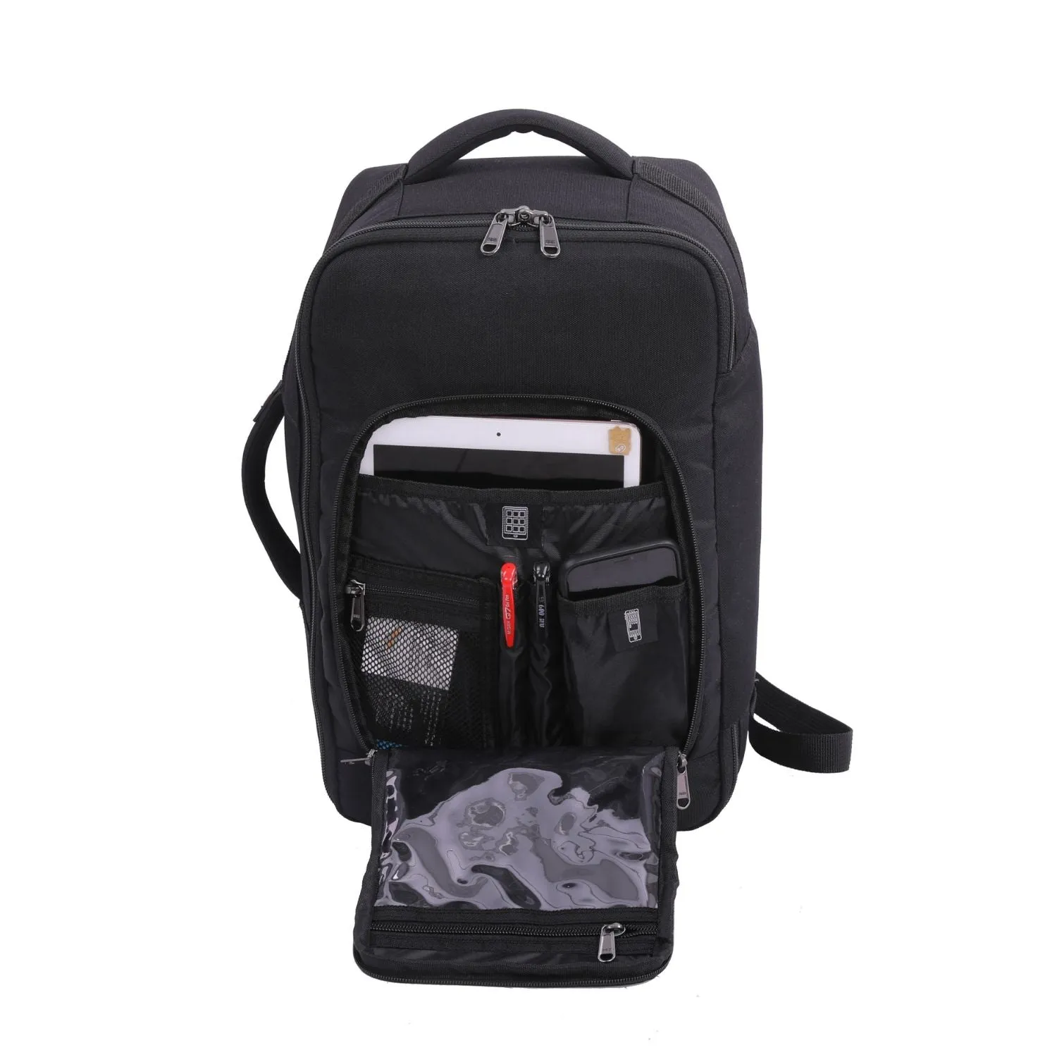 5 Cities Ryanair Max (40x20x25cm) New and Improved 2024 Backpack Rucksack Flight Bag with YKK Zippers, 40x25x20, Black