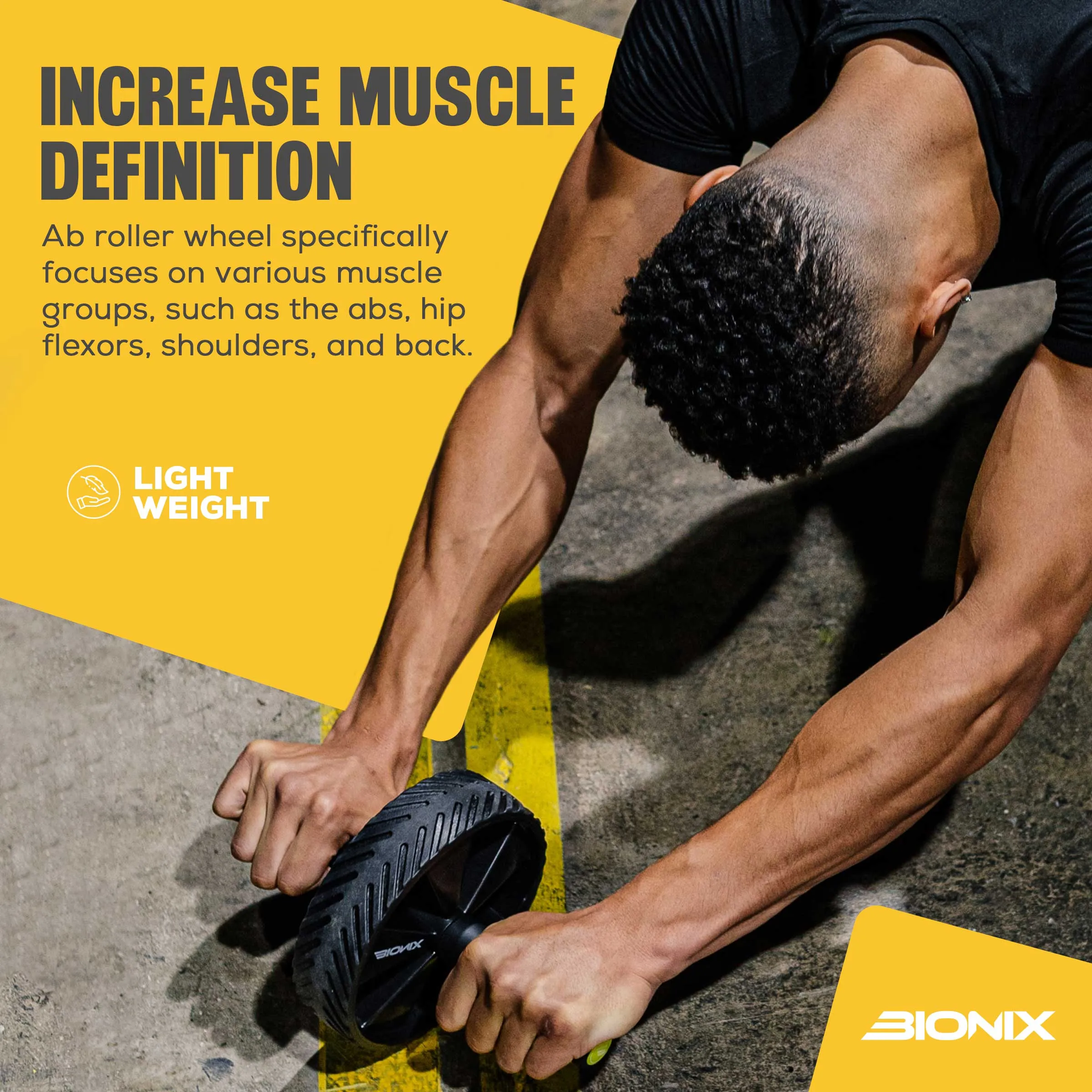 Ab Wheel Roller With Knee Mat - Abdominal Roller
