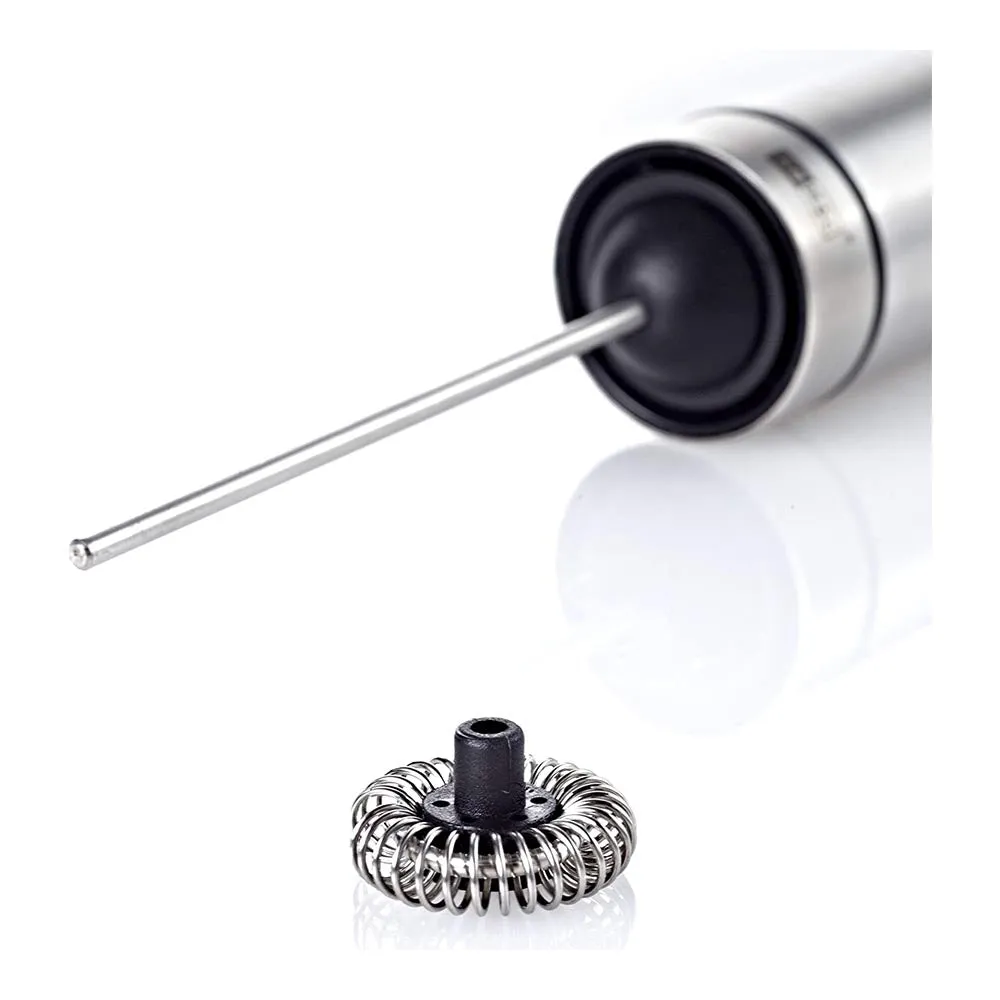 AdHoc Milk & Sauce Frother with Protective Cover and Stand - RAPIDO Silver