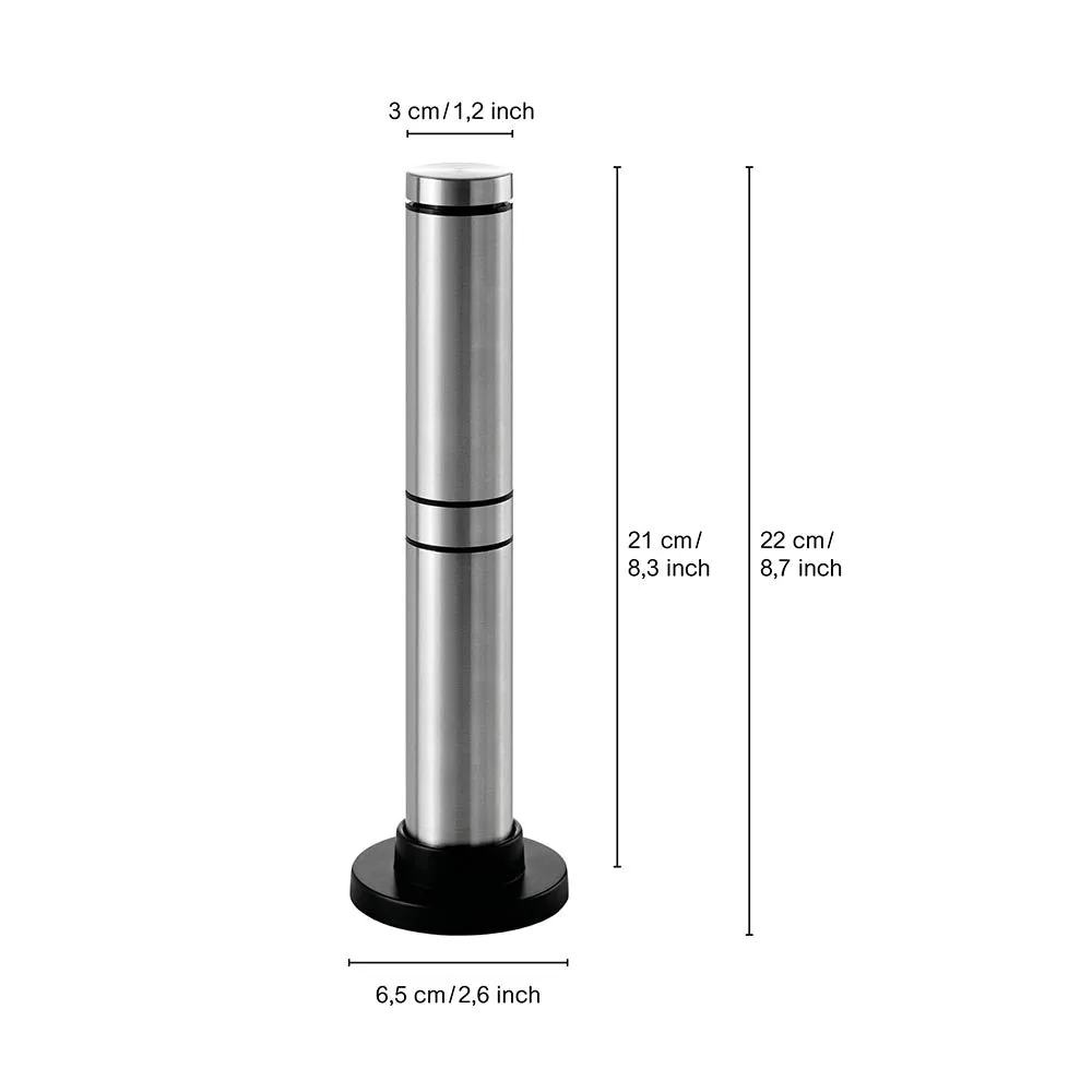 AdHoc Milk & Sauce Frother with Protective Cover and Stand - RAPIDO Silver