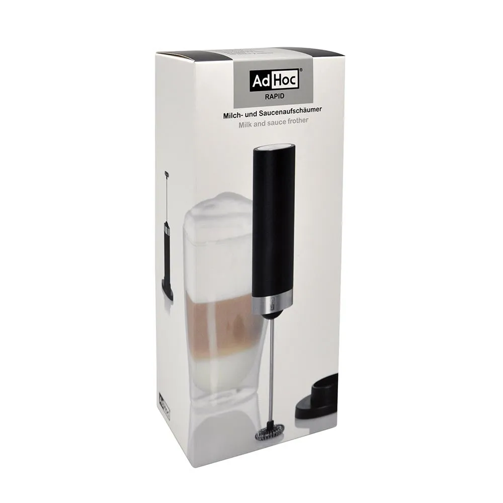 AdHoc Milk & Sauce Frother with Stand - RAPIDO Black