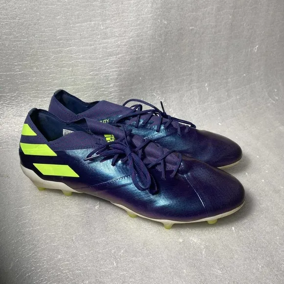 Adidas Men’s Nemeziz Messi 19.1 FG Soccer Size 13.5 Purple Green |EG7332|