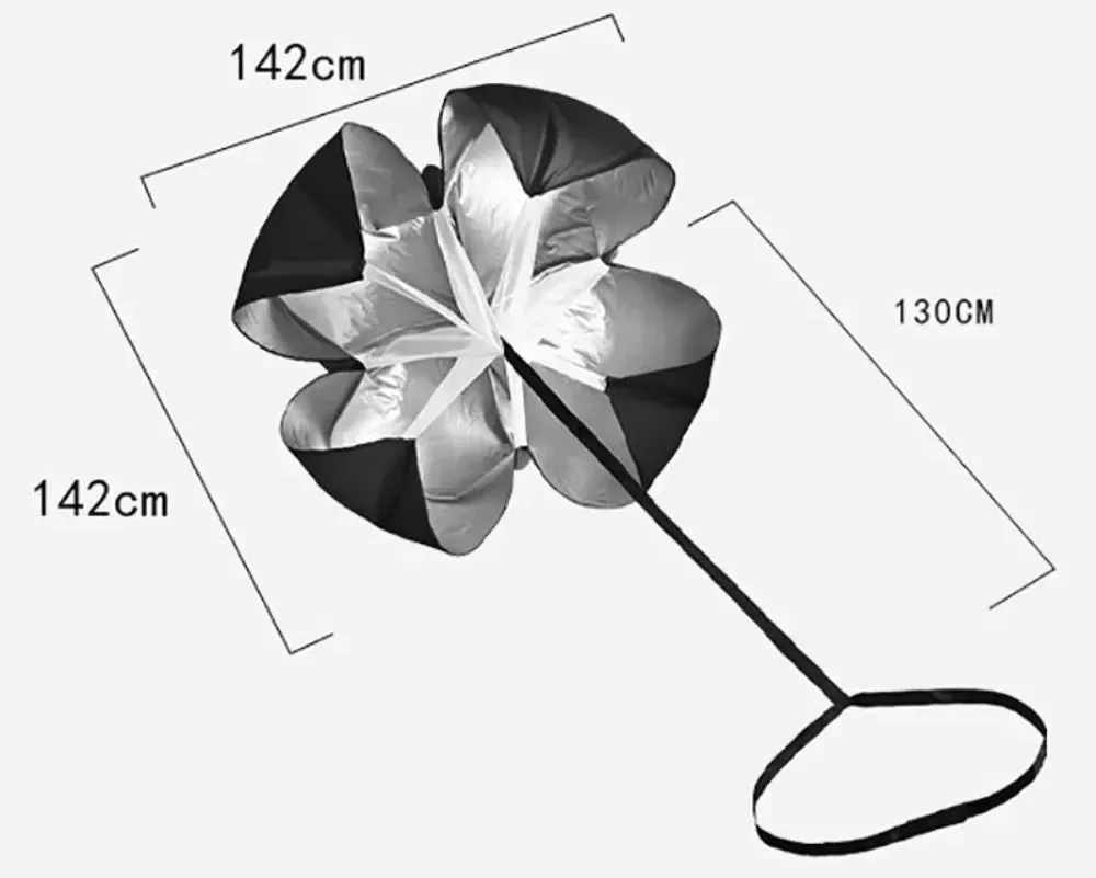 Adjustable Speed Parachute Agility Training Umbrella