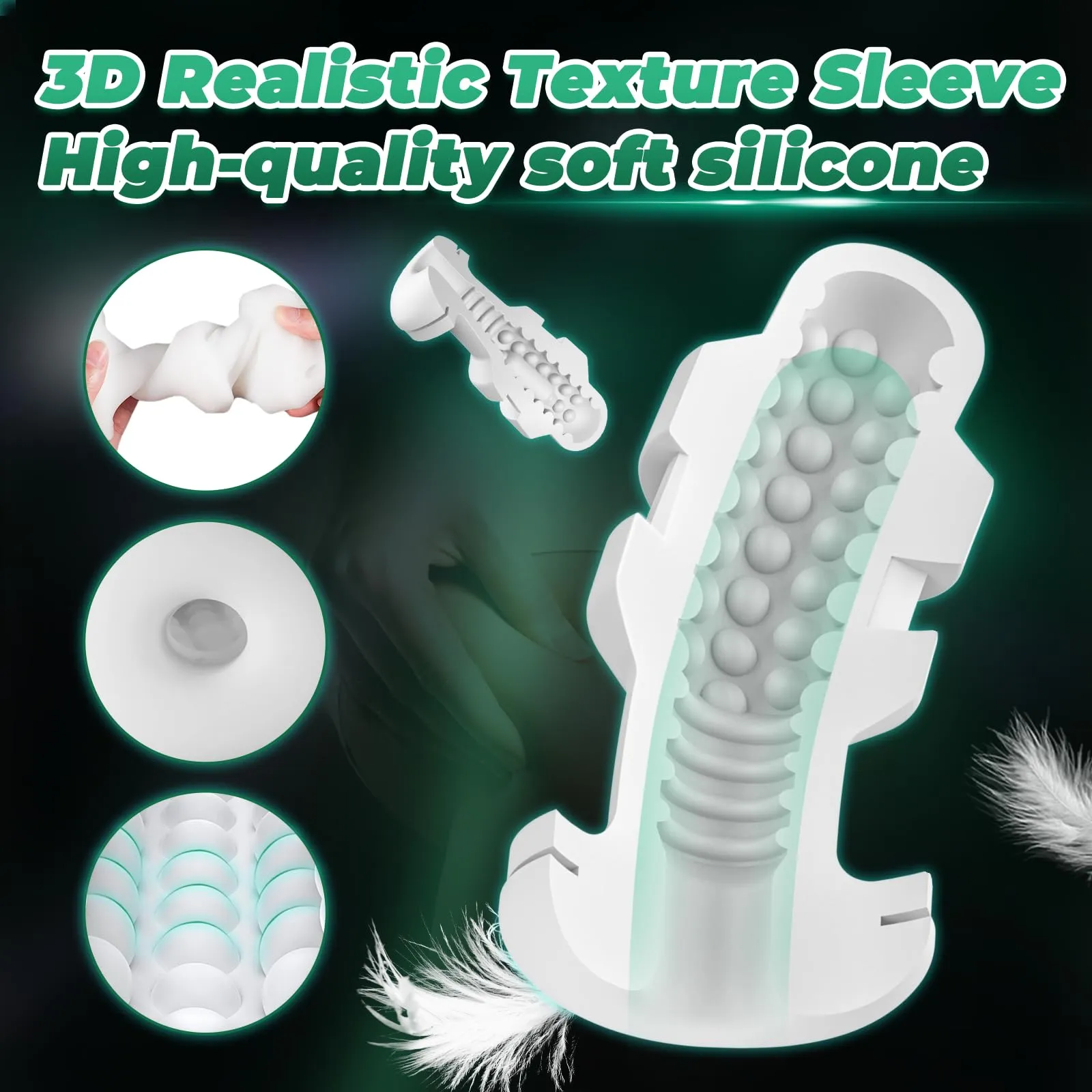 AI Ⅲ-Automatic Blowjob Thrusting Male Masturbator With 5 Thrusts & 7 Vibrations