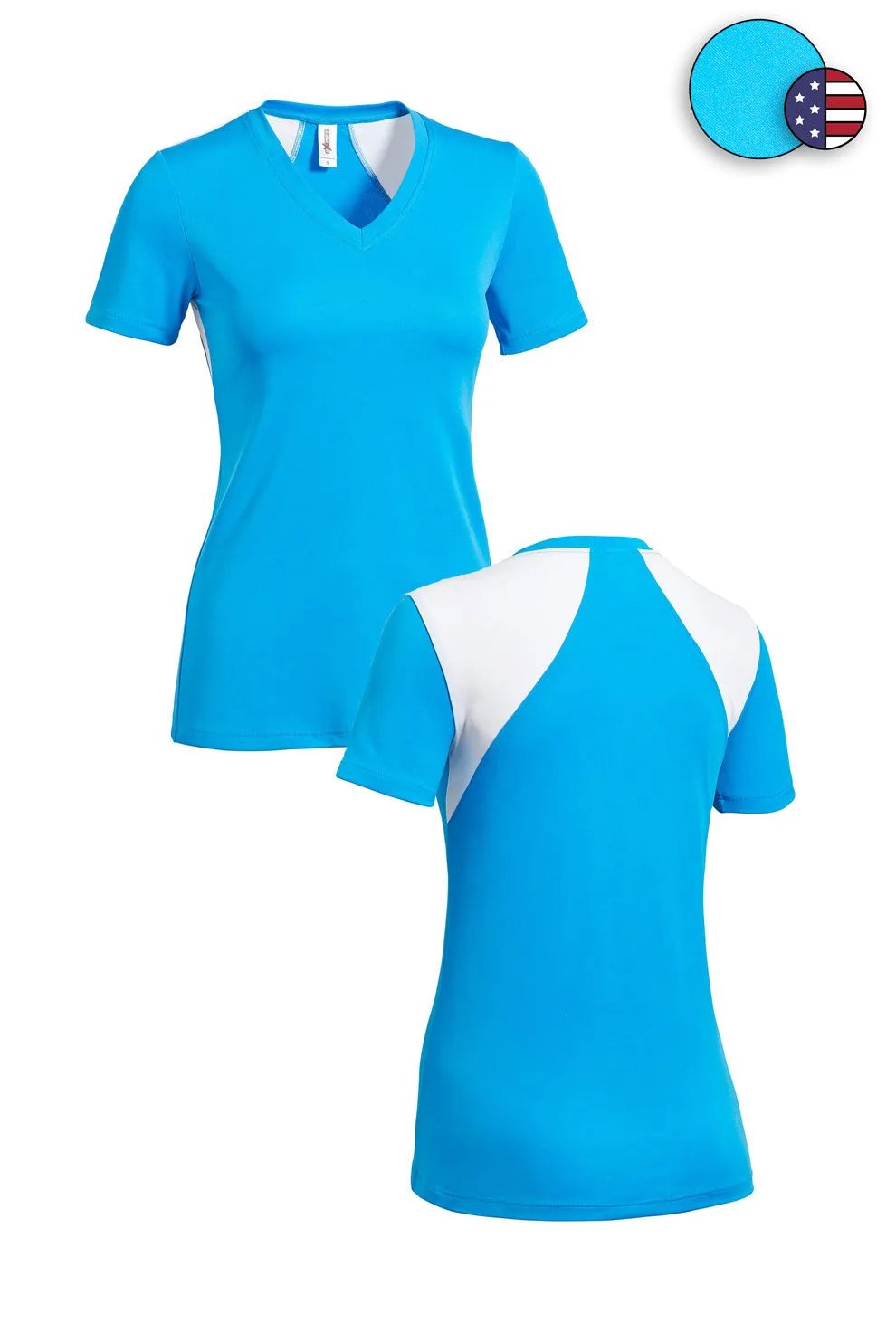 AI232 DriMax™ Angel Wings V-Neck Tee