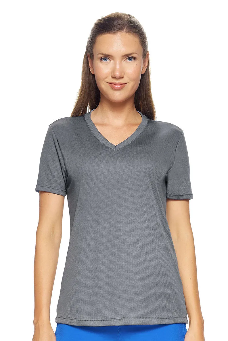 AJ202D Oxymesh™ V-Neck Tech Tee