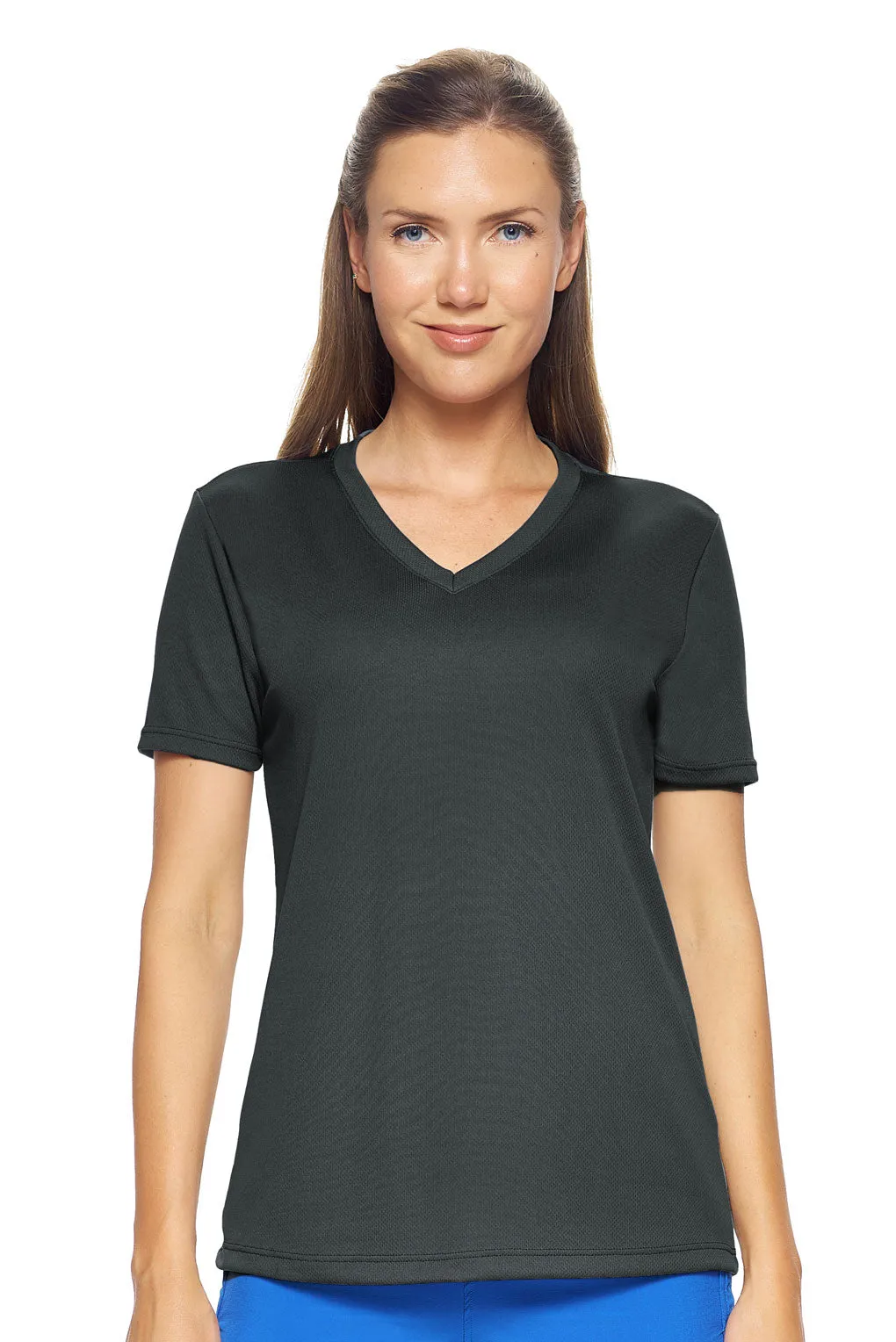 AJ202D Oxymesh™ V-Neck Tech Tee