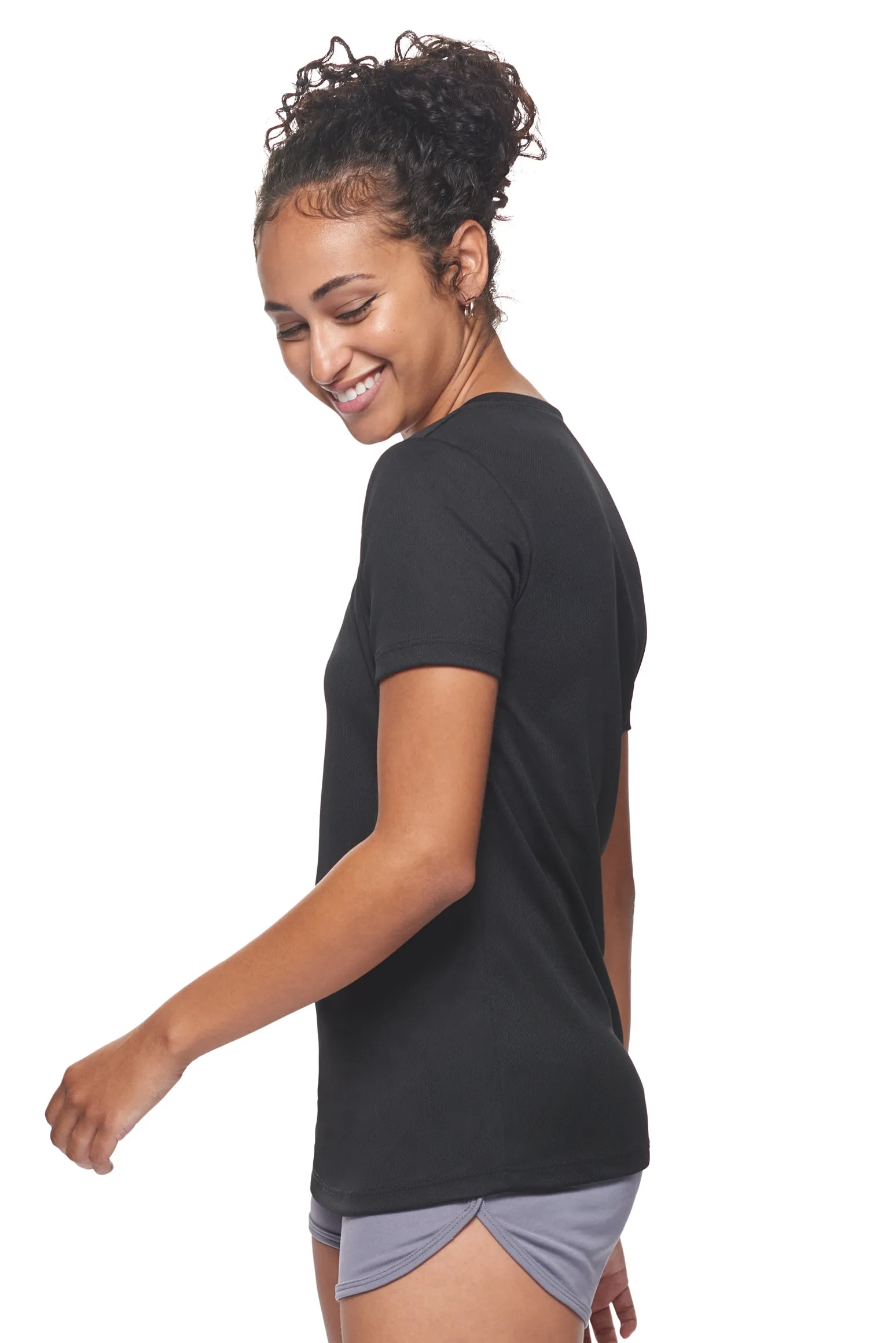 AJ202D Oxymesh™ V-Neck Tech Tee