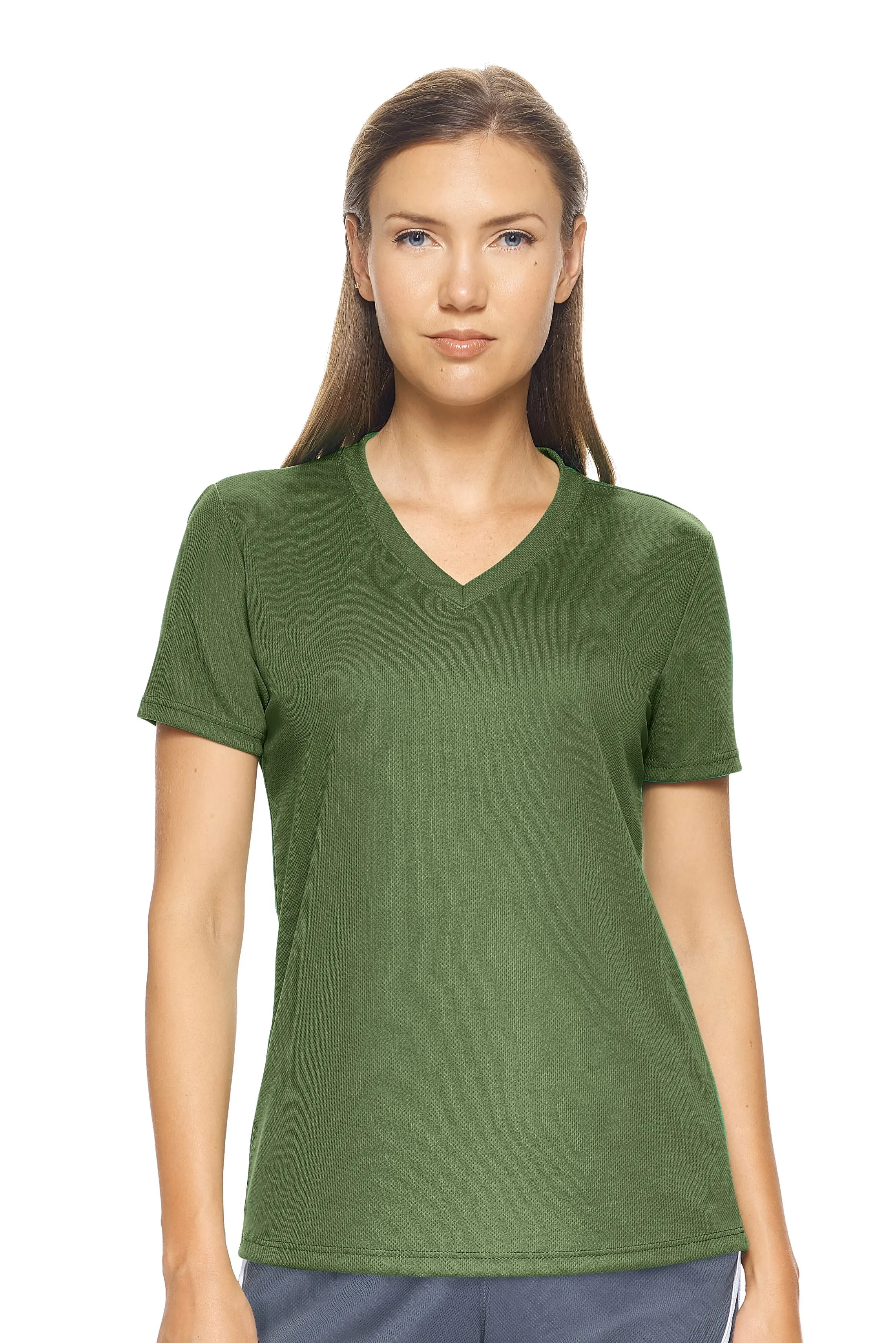 AJ202D Oxymesh™ V-Neck Tech Tee