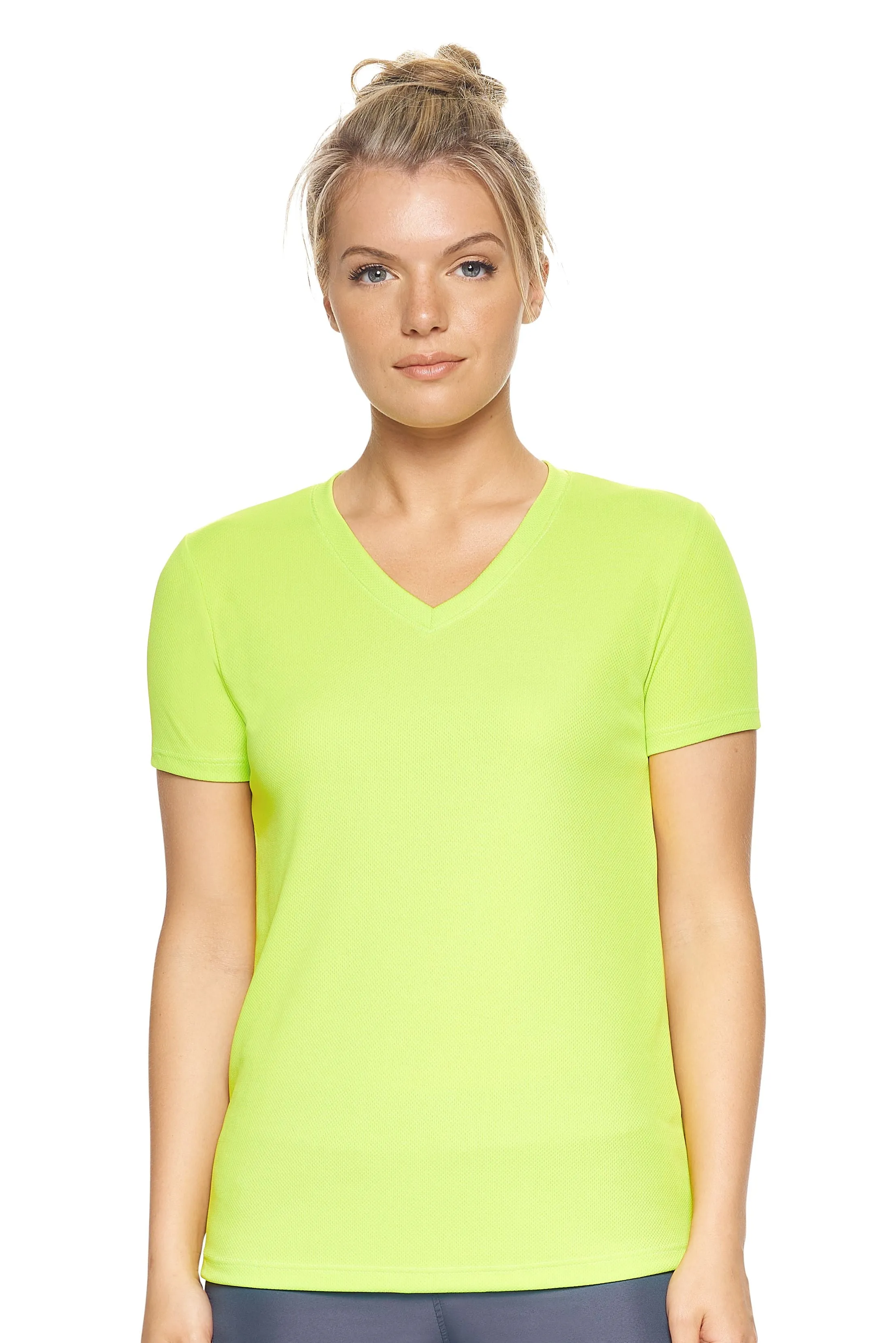 AJ202D Oxymesh™ V-Neck Tech Tee