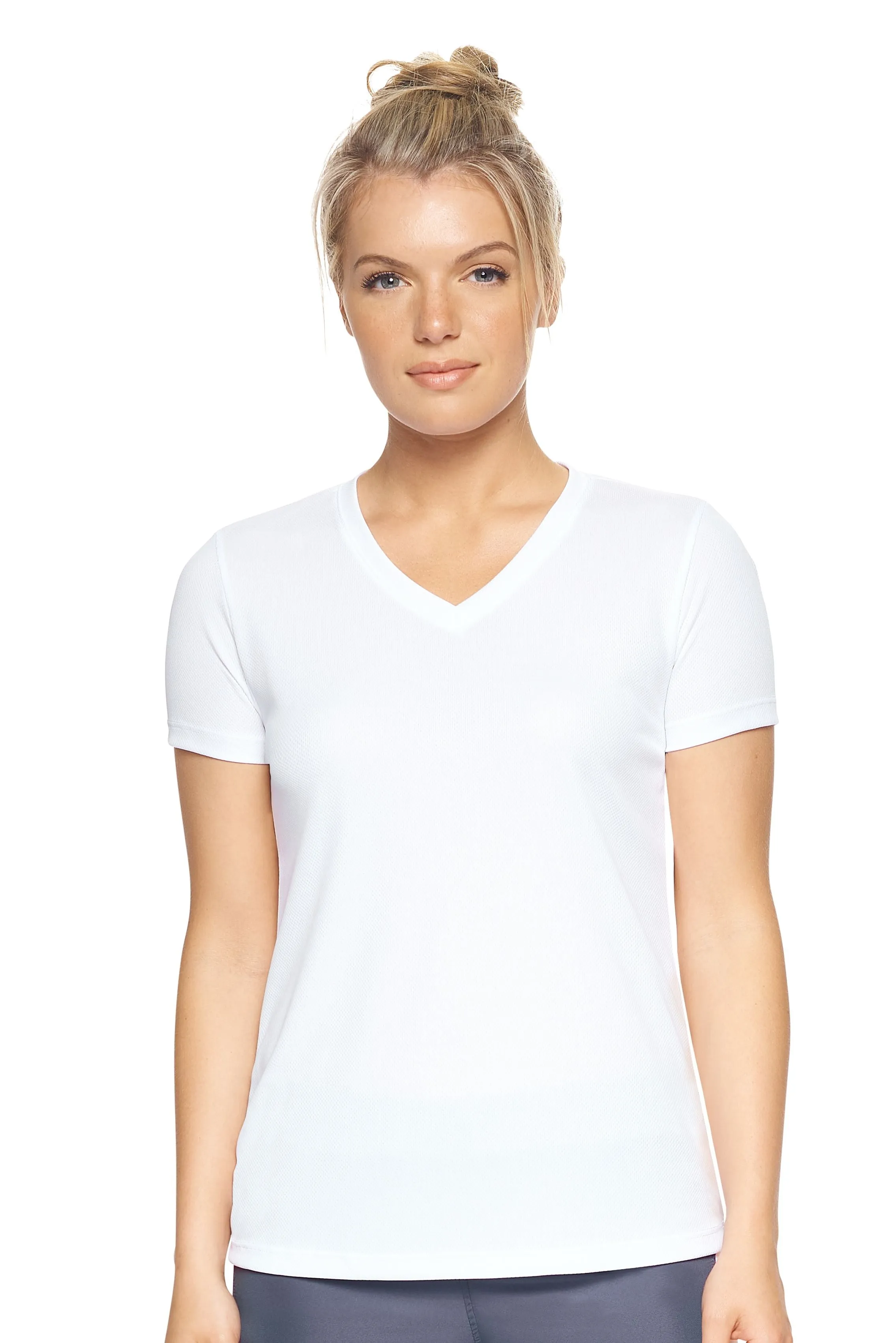 AJ202D Oxymesh™ V-Neck Tech Tee