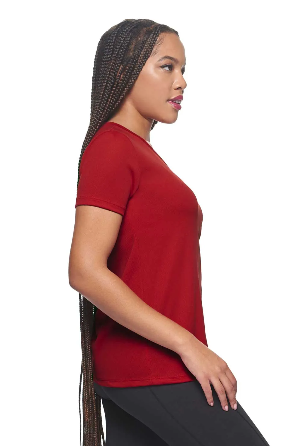 AJ202D Oxymesh™ V-Neck Tech Tee
