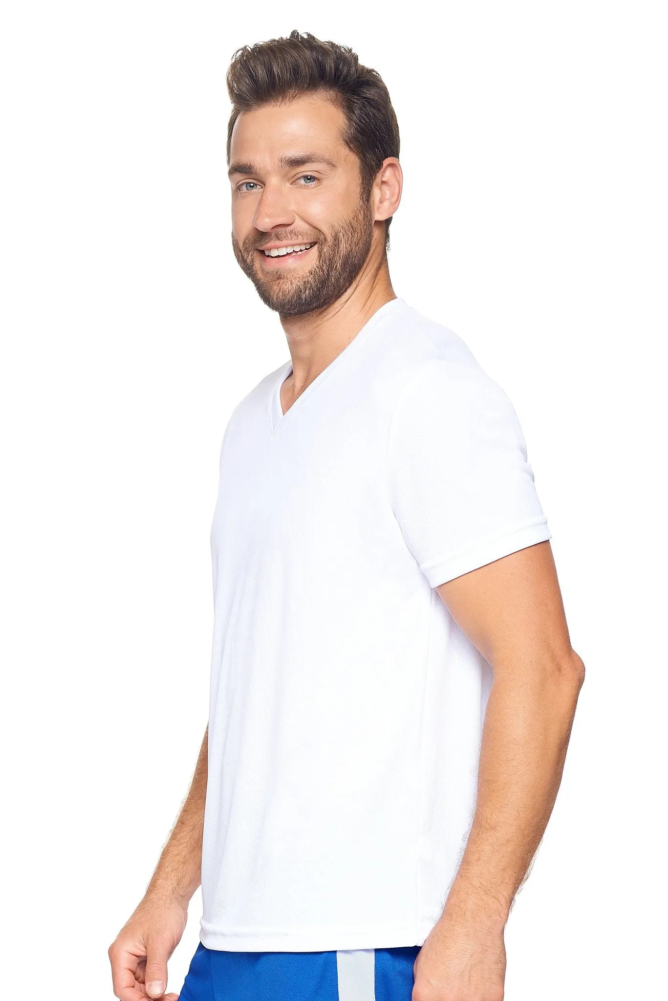 AJ802 Oxymesh™ V-Neck Tech Tee