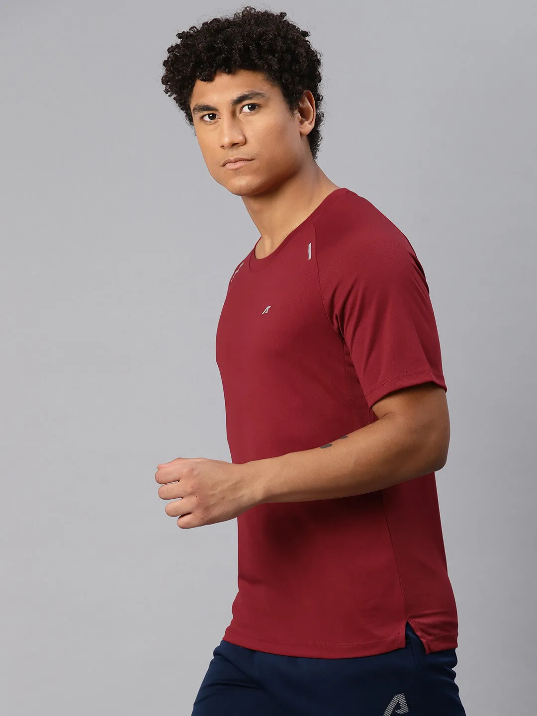 Alcis Men Dry Tech Slim Fit Running T-shirt
