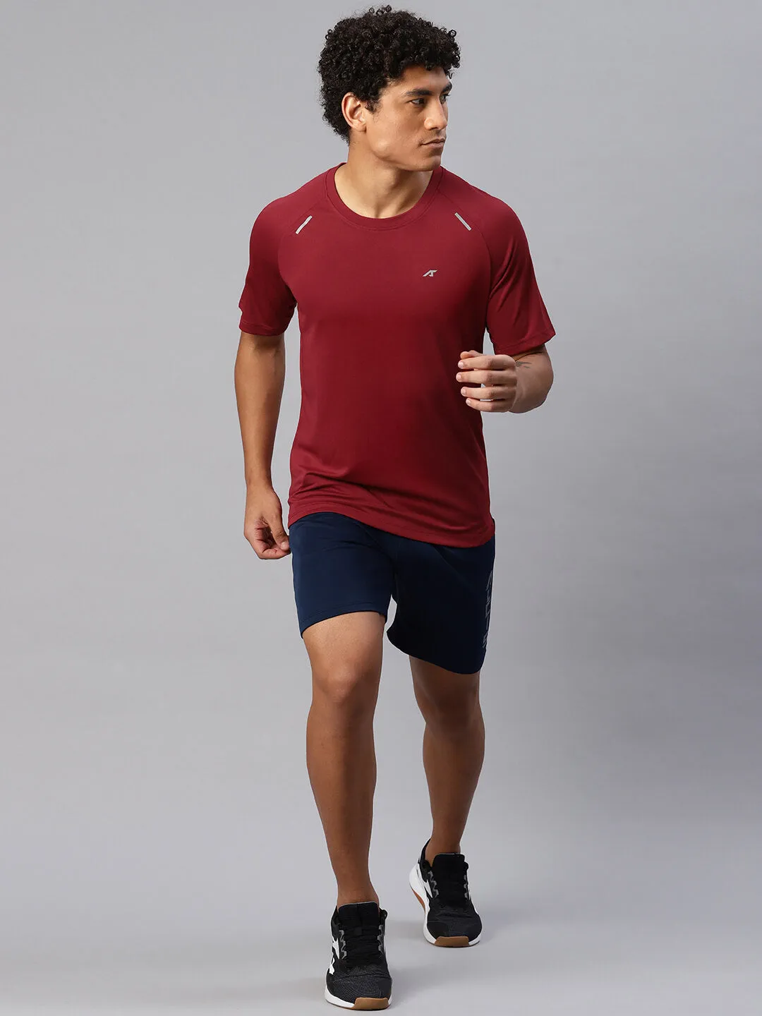 Alcis Men Dry Tech Slim Fit Running T-shirt