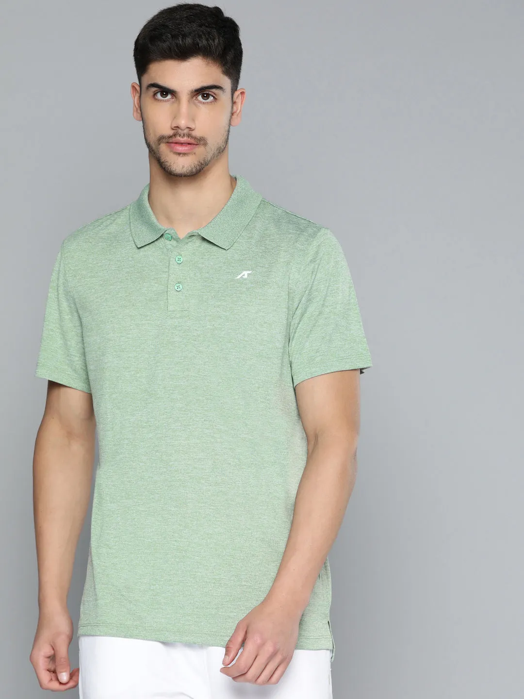 Alcis Men Polo Collar Anti Static Slim Fit Sports T-shirt