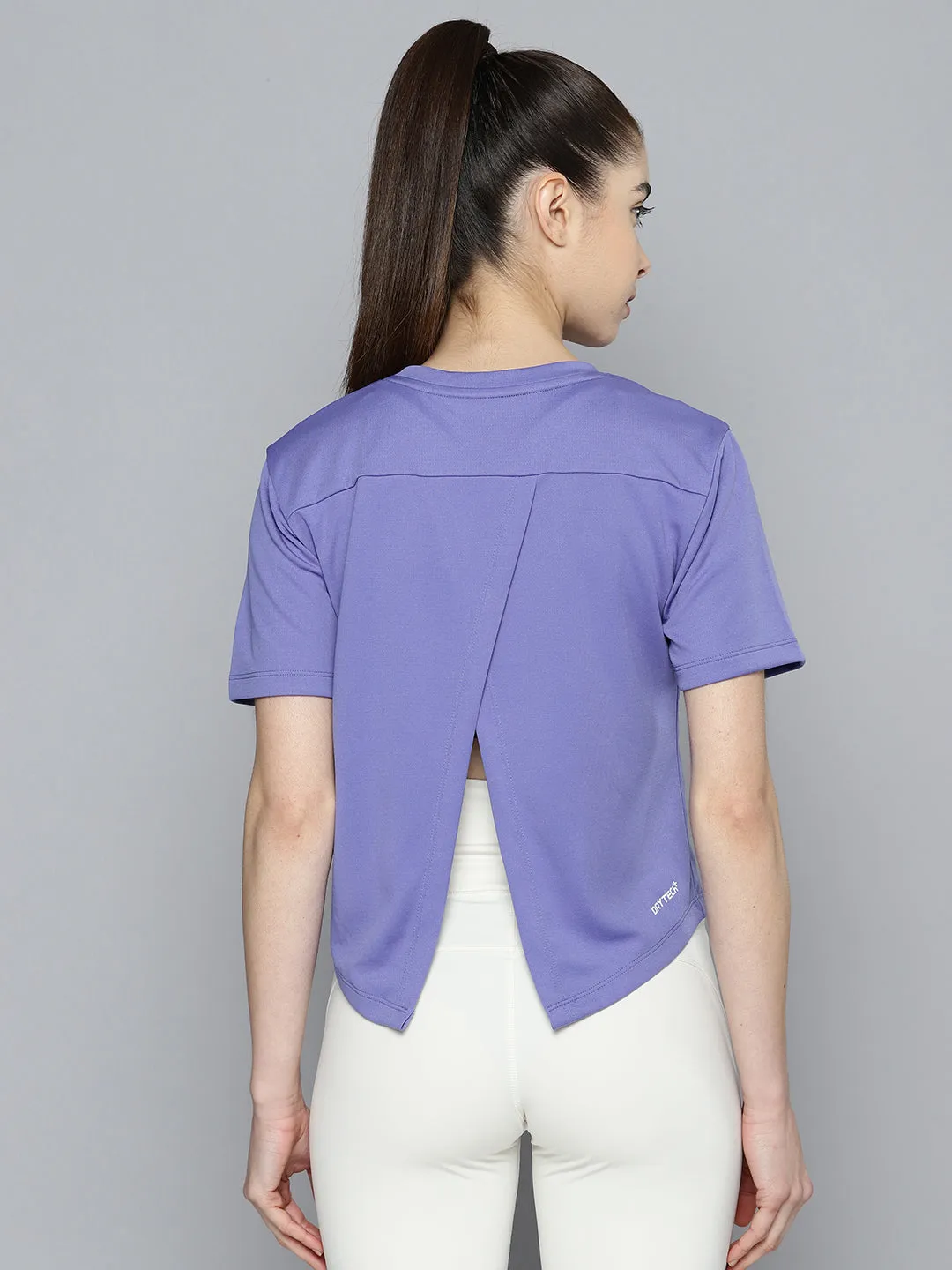 Alcis Women Anti Static Slim Fit Crop Sports T-shirt