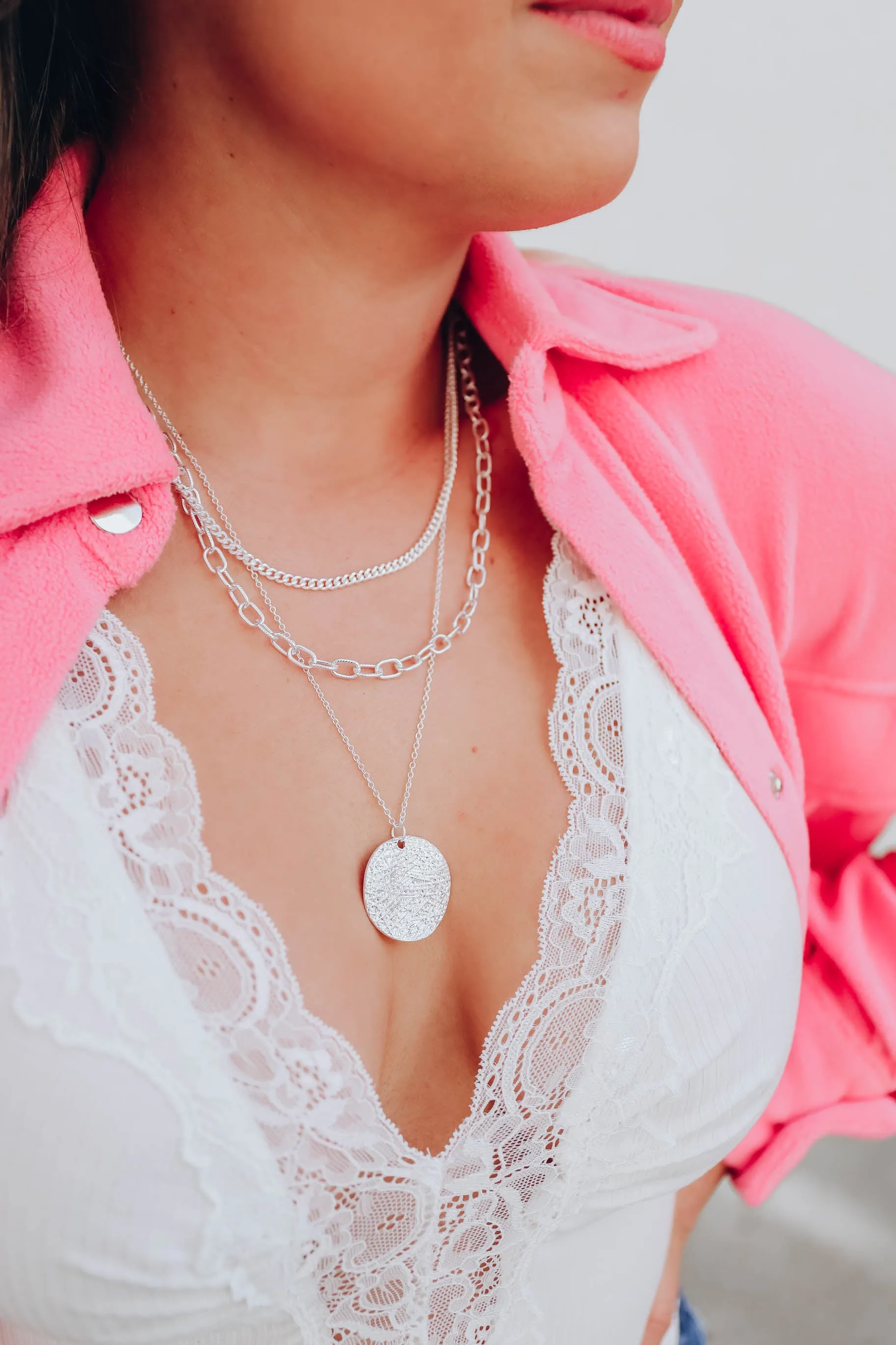 All About The Chase Necklace - Silver