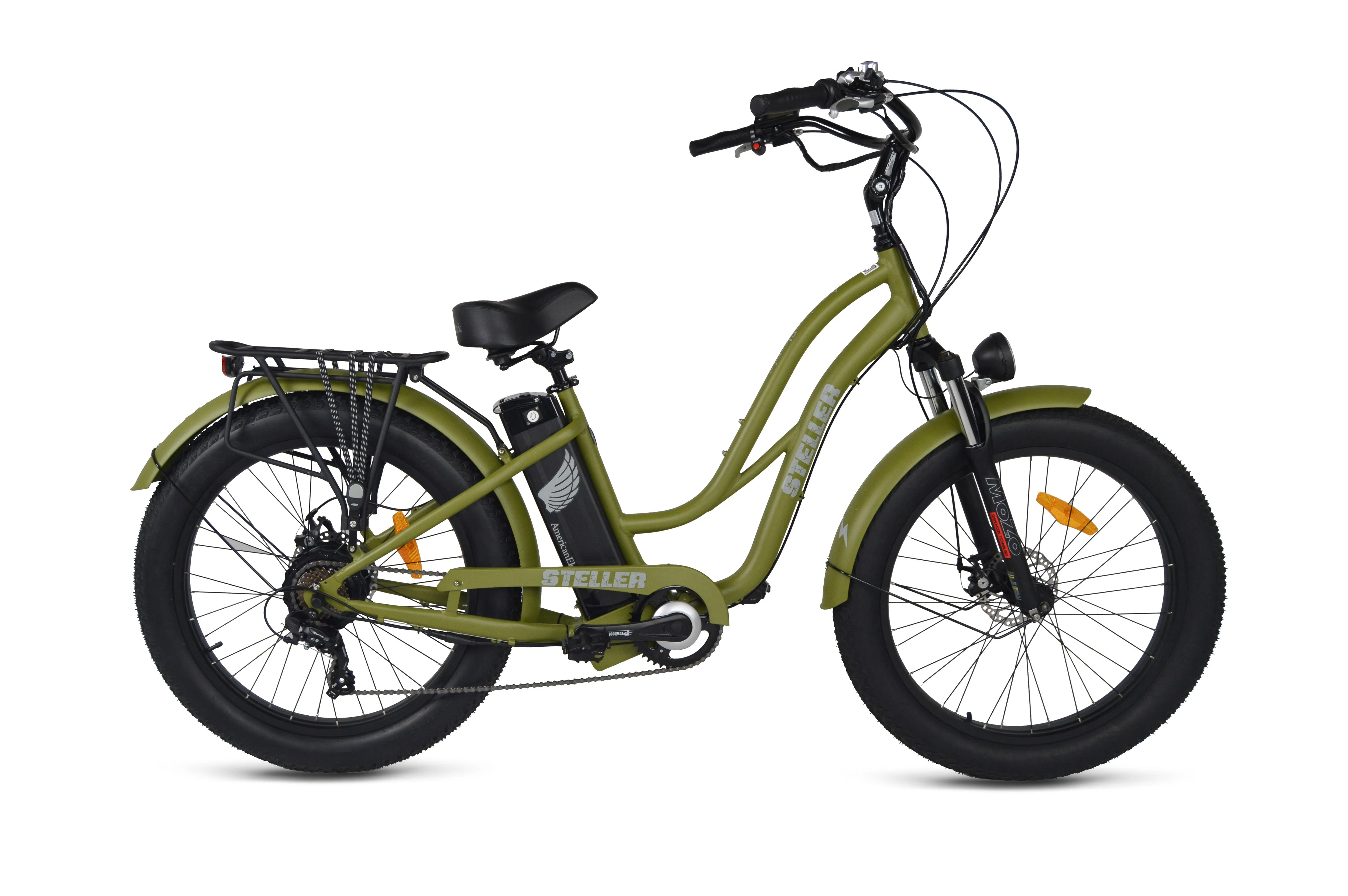 American Electric STELLER Fat Tire Step Thru Electric Bike - from DT Scooters