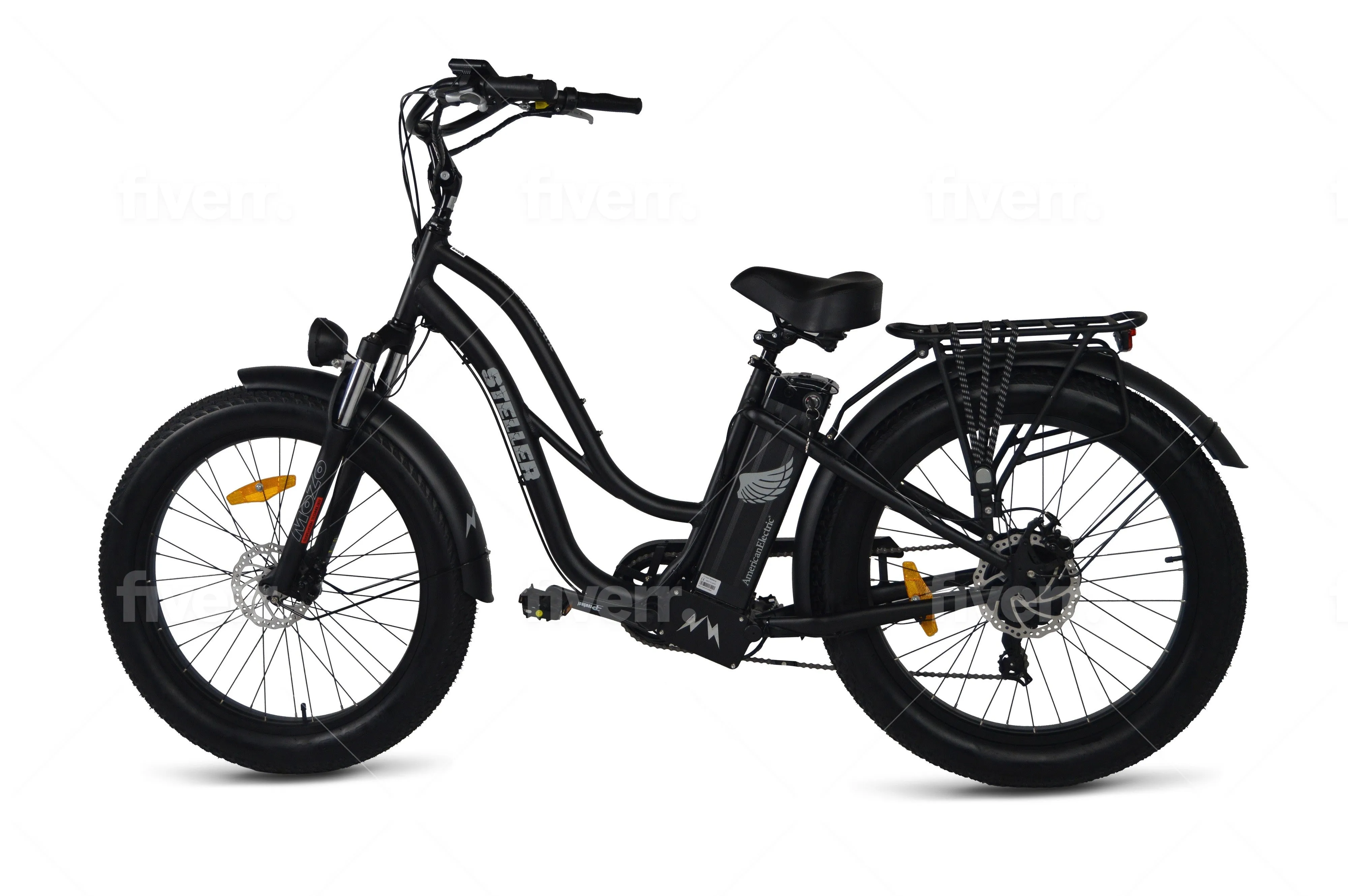 American Electric STELLER Fat Tire Step Thru Electric Bike - from DT Scooters