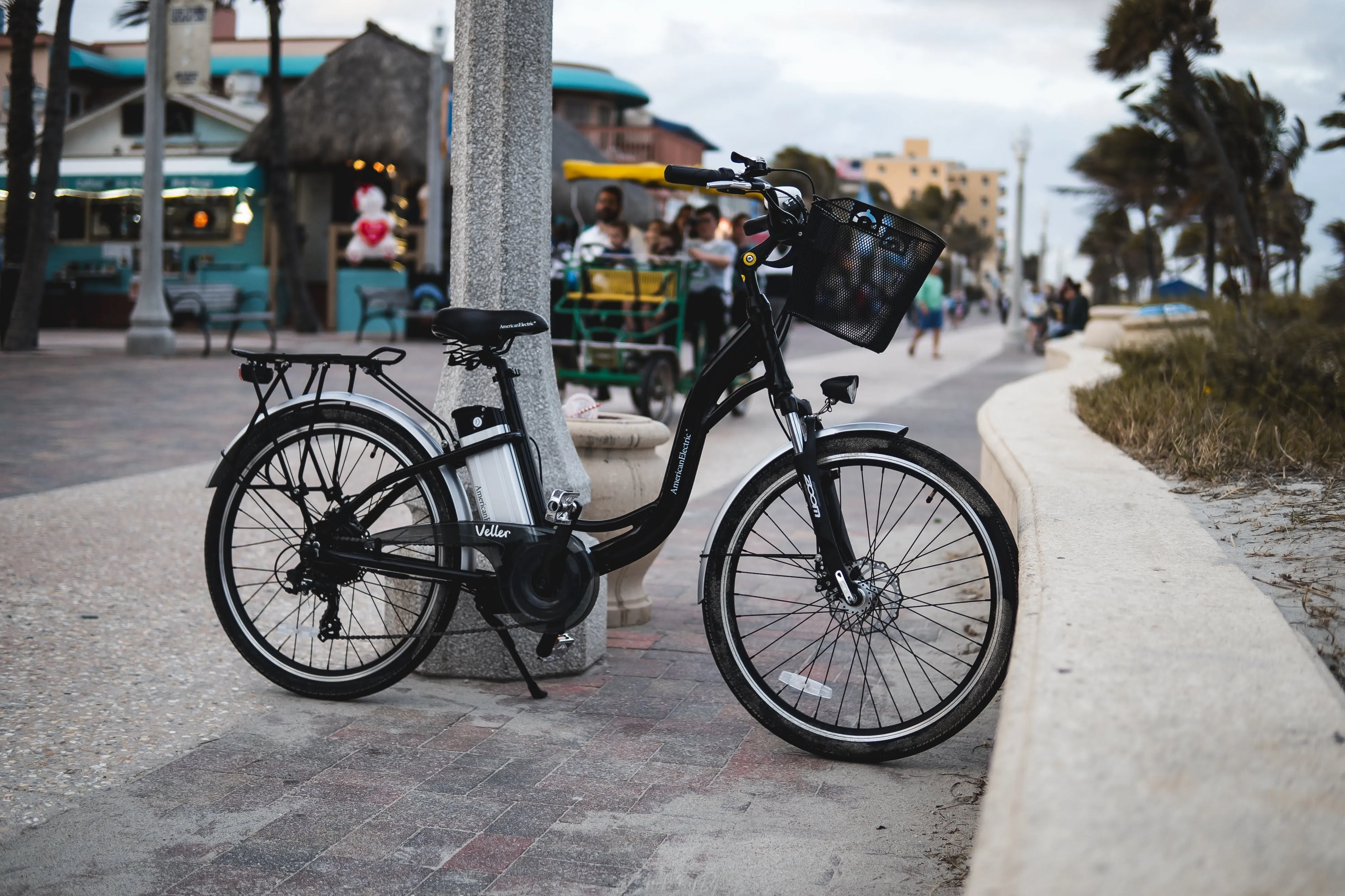 American Electric VELLER Step Thru Cruiser Electric Bike - from DT Scooters