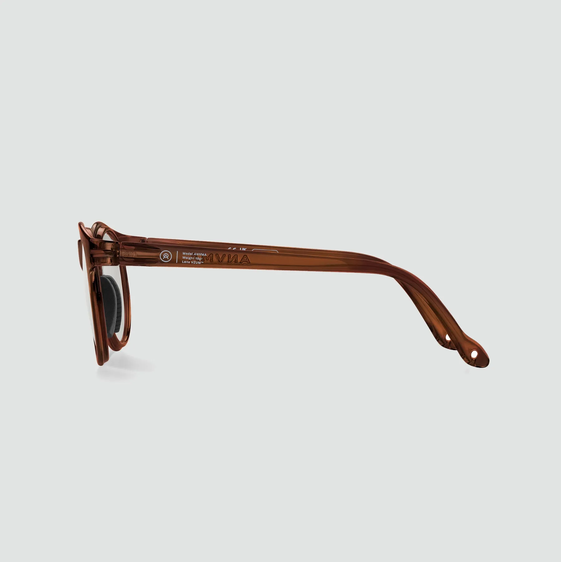 Anvma LEI Sunglasses - Brown Glossy VZUM™ F-Lens RKT