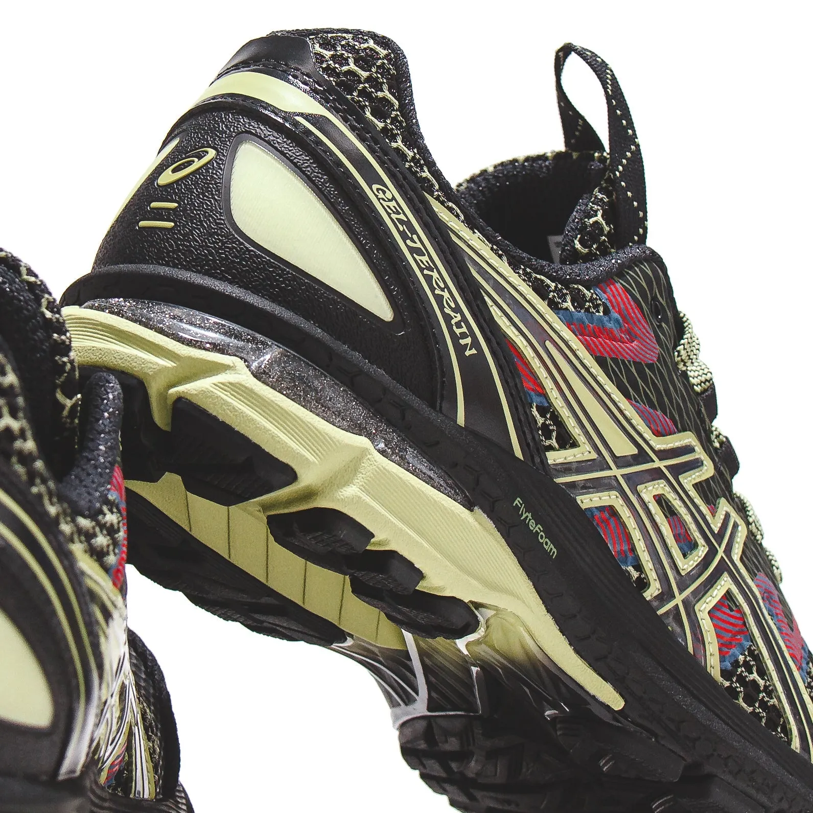 Asics Men US4-S Gel-Terrain Black Neon Lime 1203A394-001