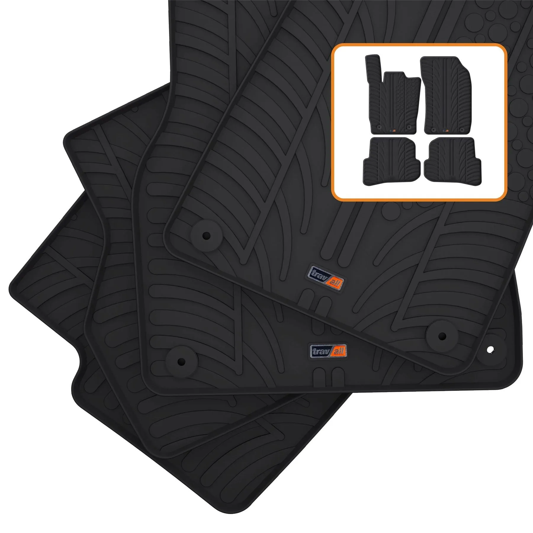Audi A1 Rubber Car Mats (2010-2018)