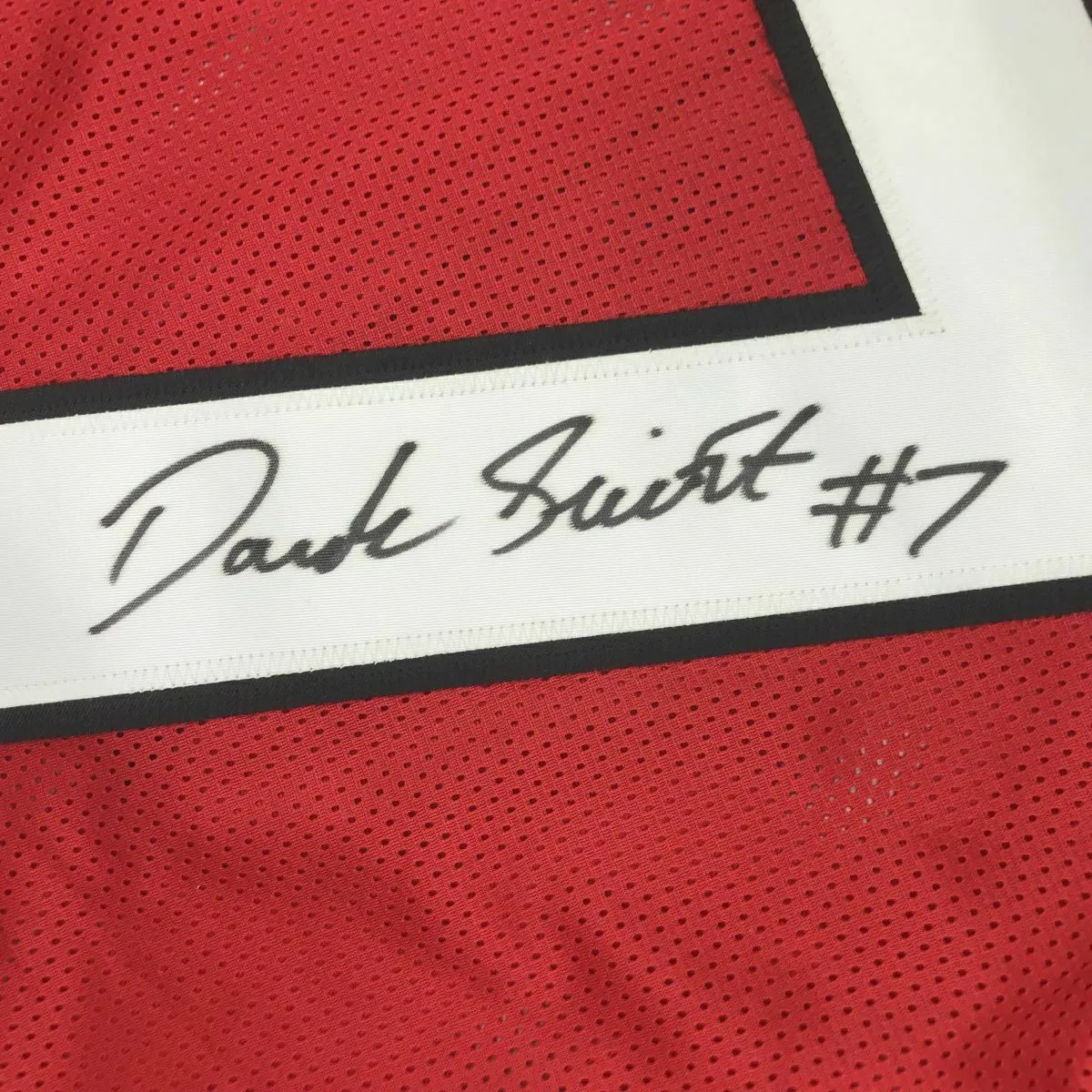 Autographed/Signed D'ANDRE SWIFT Georgia Red College Football Jersey JSA COA