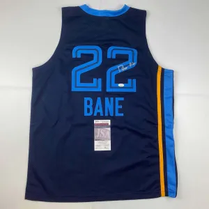 Autographed/Signed Desmond Bane Memphis Dark Blue Basketball Jersey JSA COA