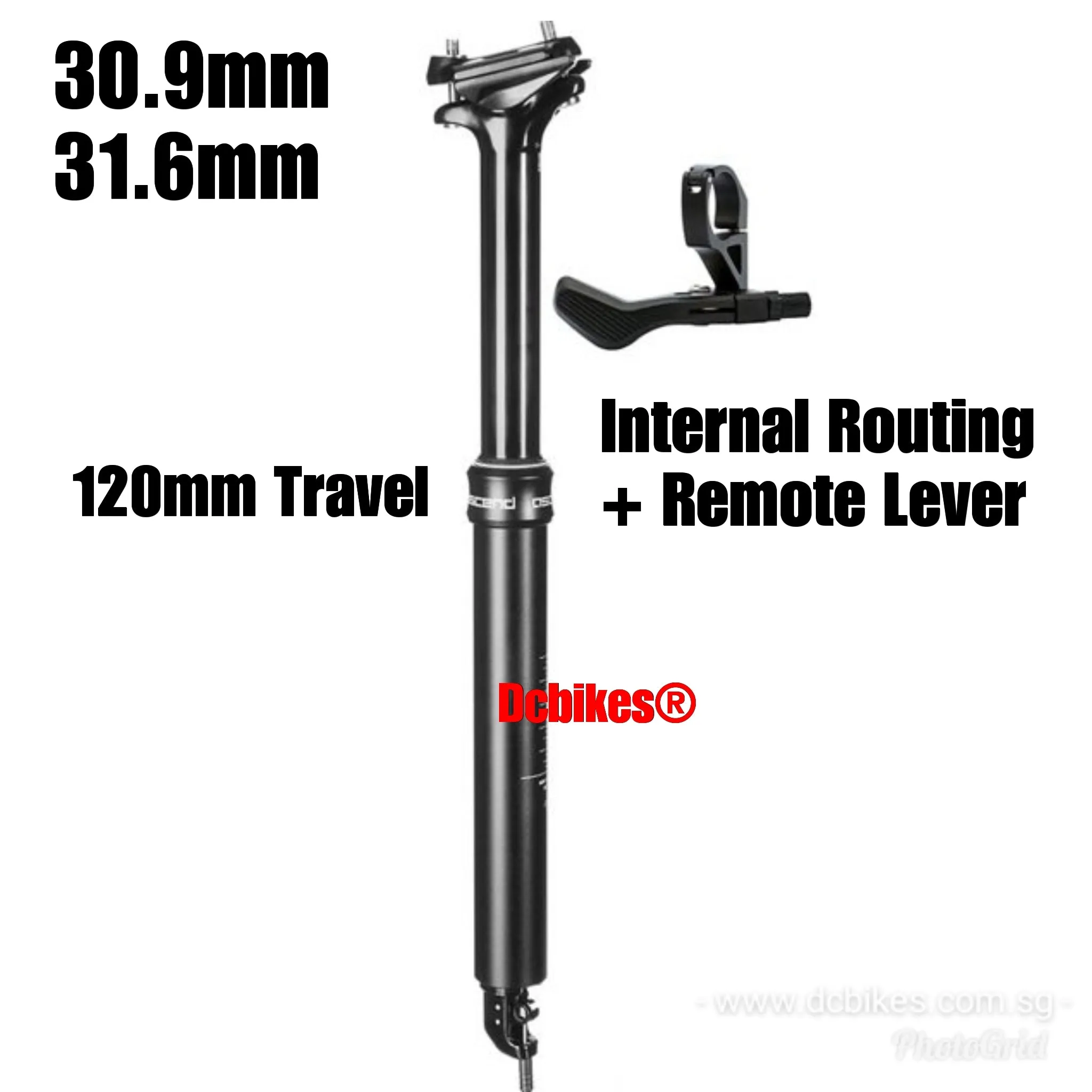 B-X 27.2 | 30.9 | 31.6 Internal Routing 105 | 120 | 150 | 170 Travel Dropper Post   Lever