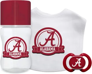 Baby Fanatic Alabama Crimson Tide, 3-Piece Baby Gift Set