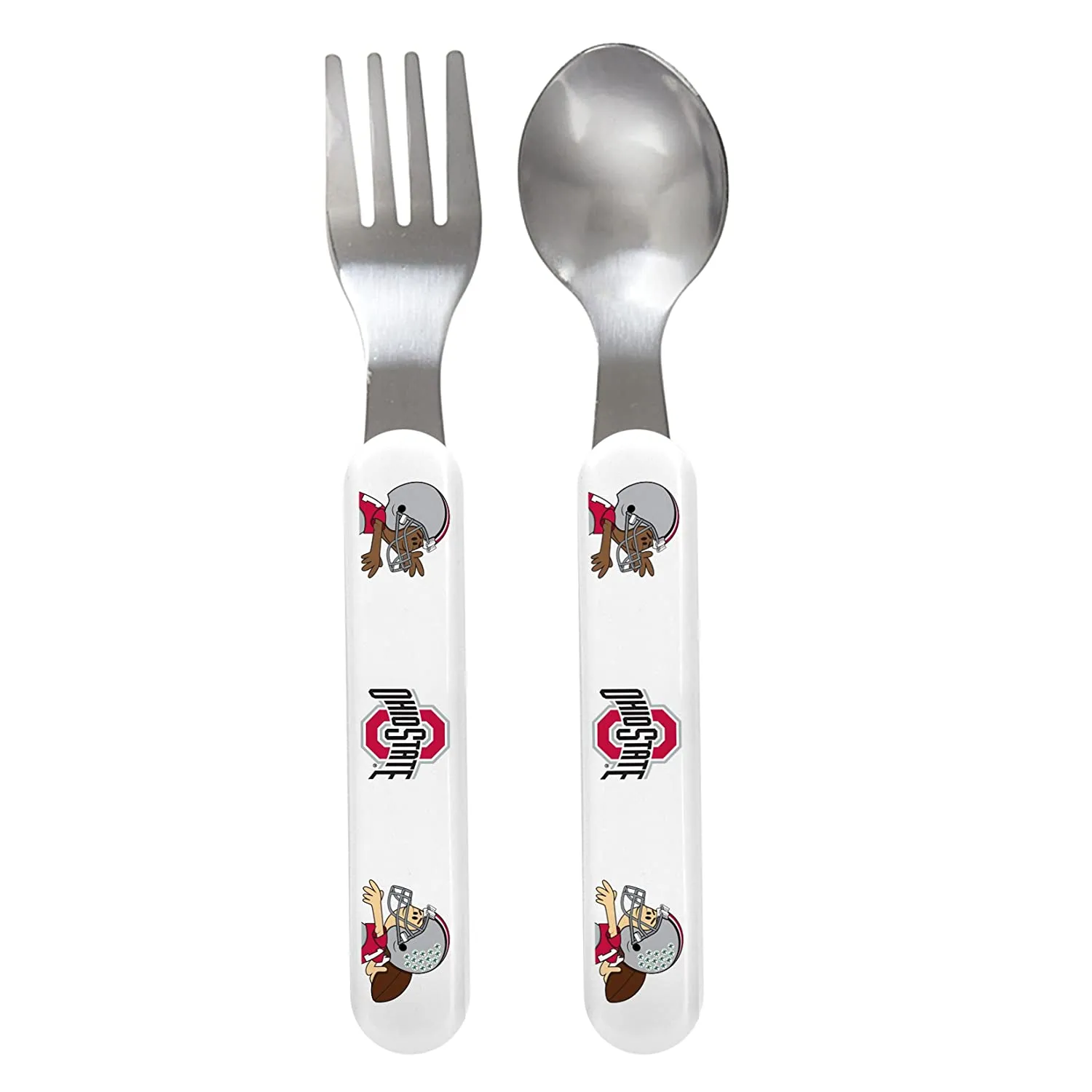 Baby Fanatic Fork and Spoon Toddler Gift Set, Ohio State University