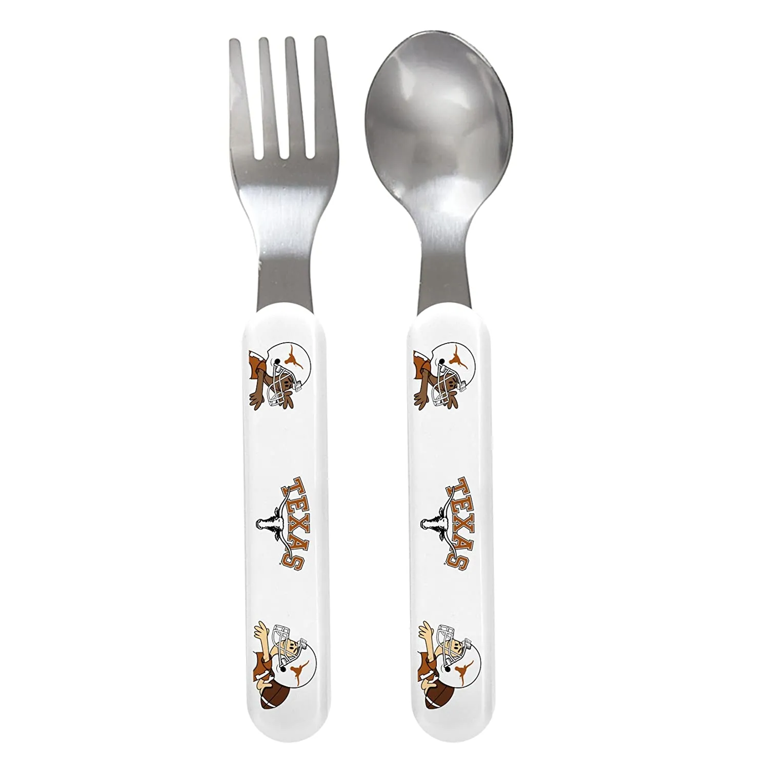Baby Fanatic Toddler Fork and Spoon Toddler Gift Set, University of Texas