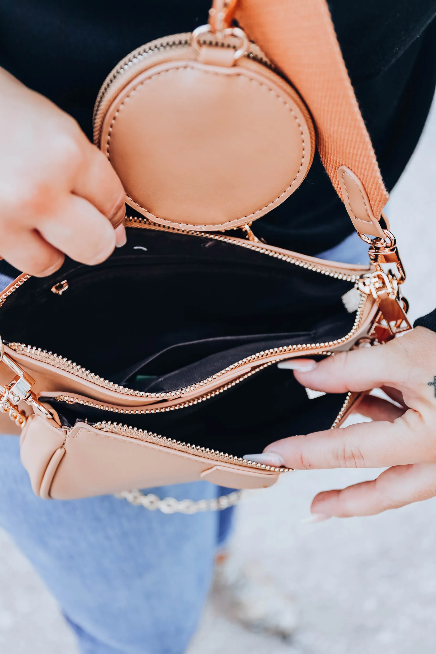 Back on It 3 in 1 Crossbody - Camel