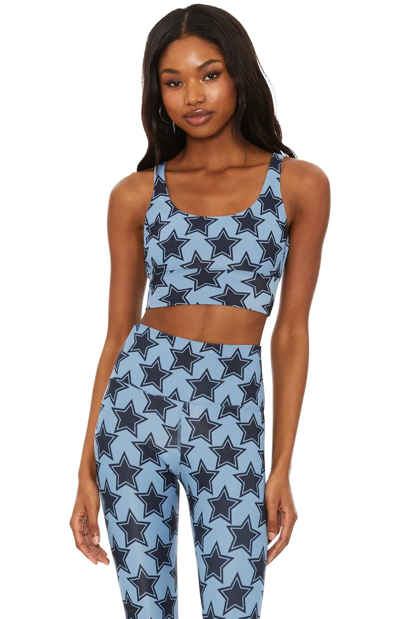 Beach Riot Leah Disco Star Gym Crop Top