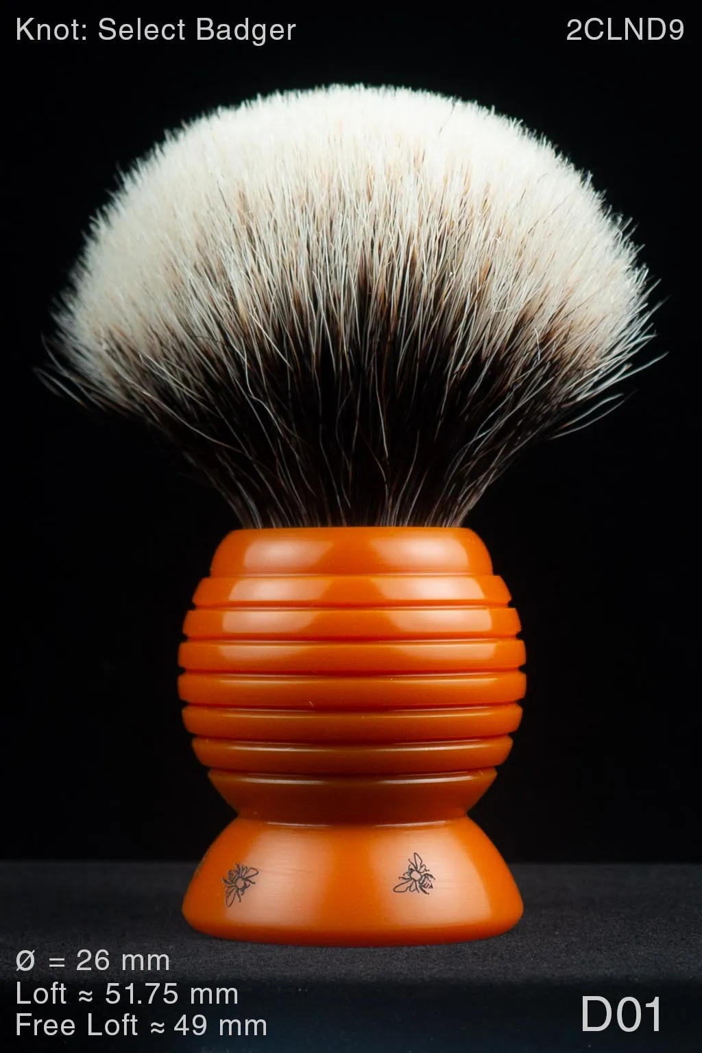 Beehive 26 mm Satin Butterscotch