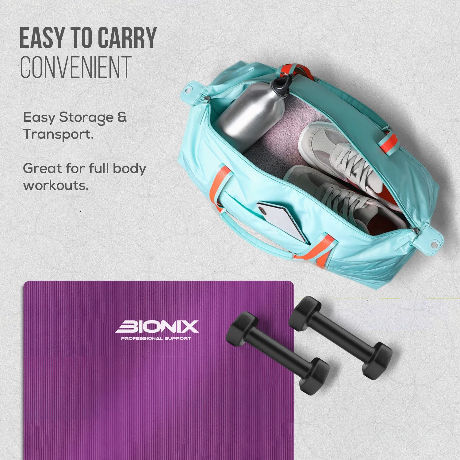 Bionix Neoprene Dumbbells Weights Pair - Neoprene Weights