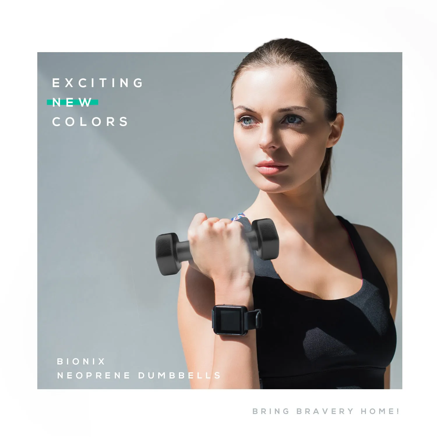 Bionix Neoprene Dumbbells Weights Pair - Neoprene Weights