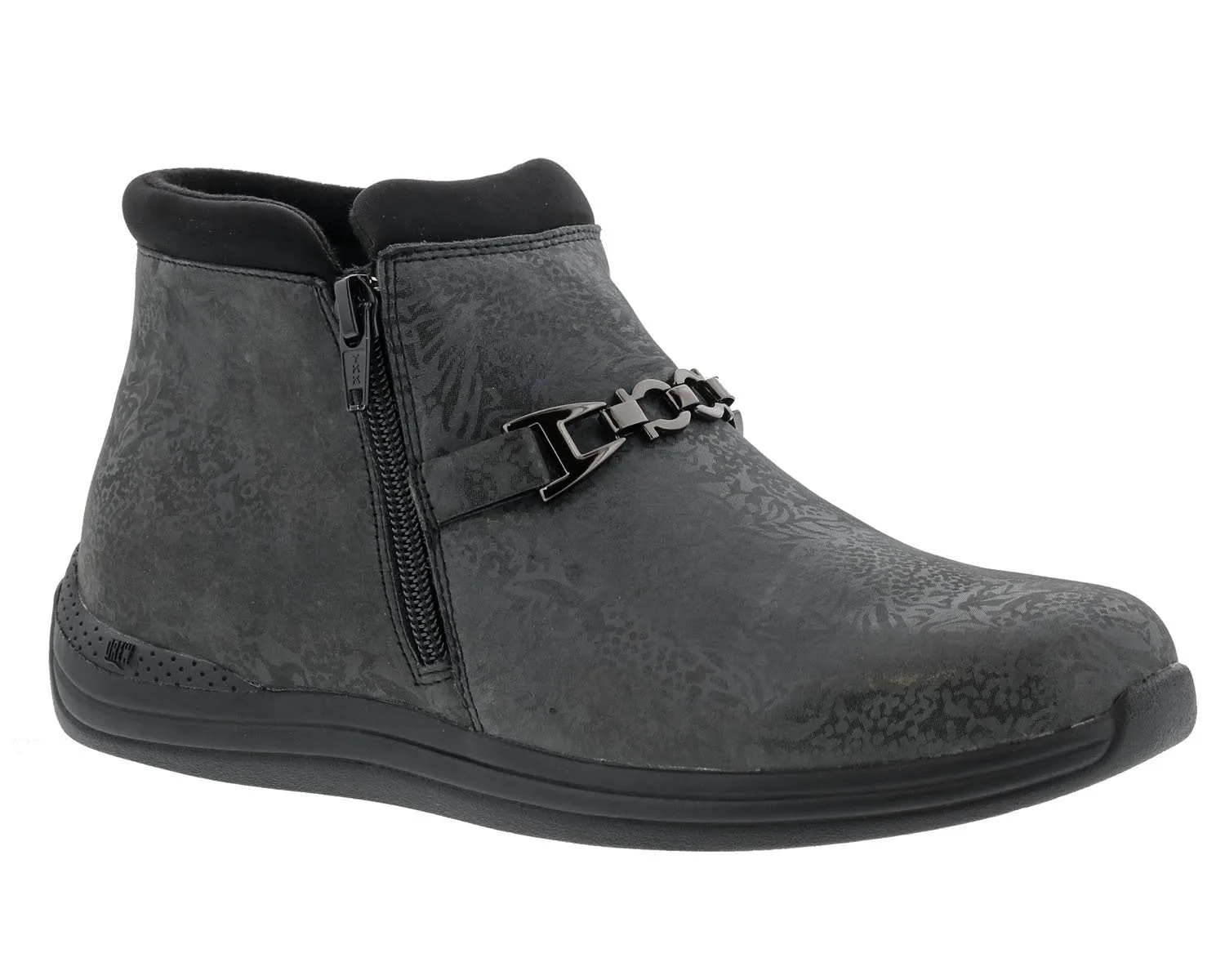 BLOSSOM Black Metallic Foil Leather