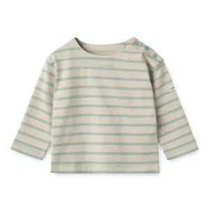 Blue & Sand Stripe Farah Jumper