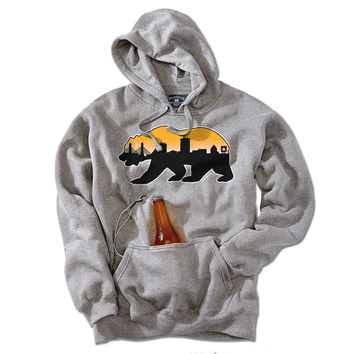 Boston Bear Skyline Tailgater Hoodie