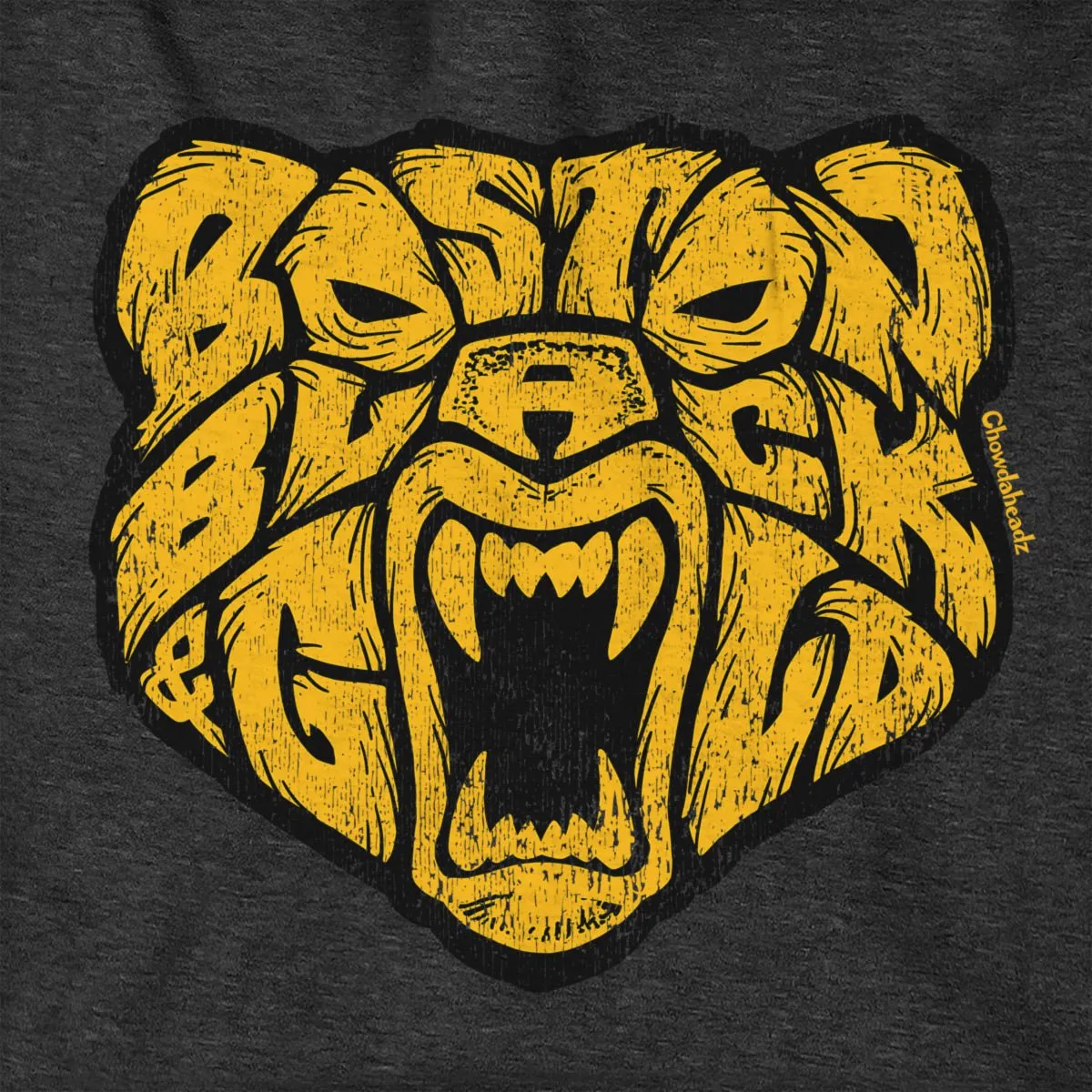 Boston Black & Gold Bear Tailgater Hoodie