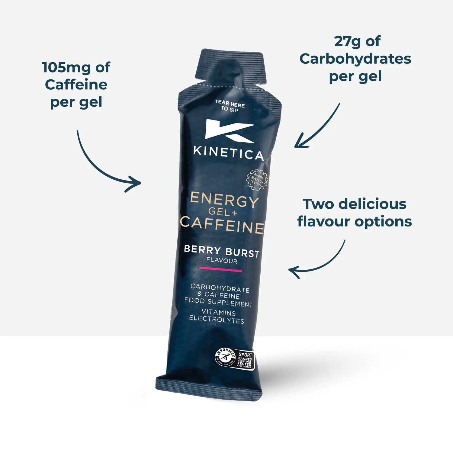 Caffeine Gel Berry Burst - 24 x 70g